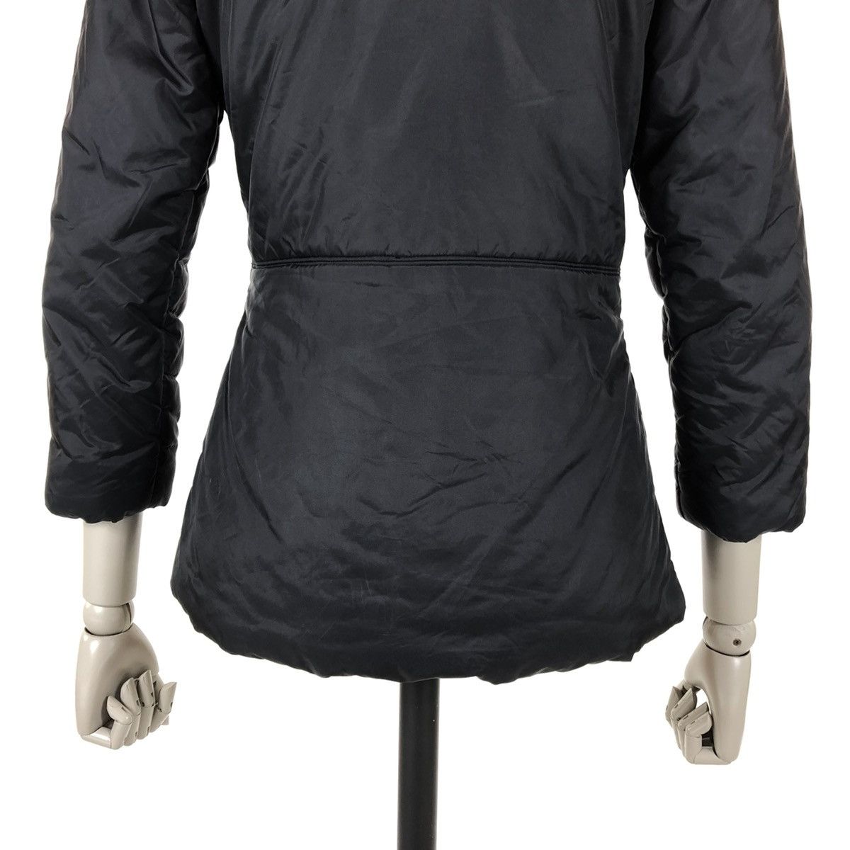 Jean Paul Gaultier Junior GAULTIER Logo Black Polyester Parka Puffy Coat Full-Zip Jacket Size XXS / US 00 / IT 34 - 9 Thumbnail