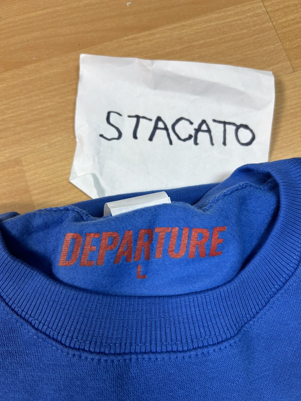 Other × Vintage Departure Monaco Crewneck Blue Large Size US L / EU 52-54 / 3 - 3 Thumbnail