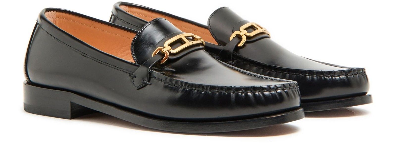 Tom Ford TF Whitney Black Brushed Leather Loafers New & Auth Size US 5 / IT 35 - 2 Thumbnail