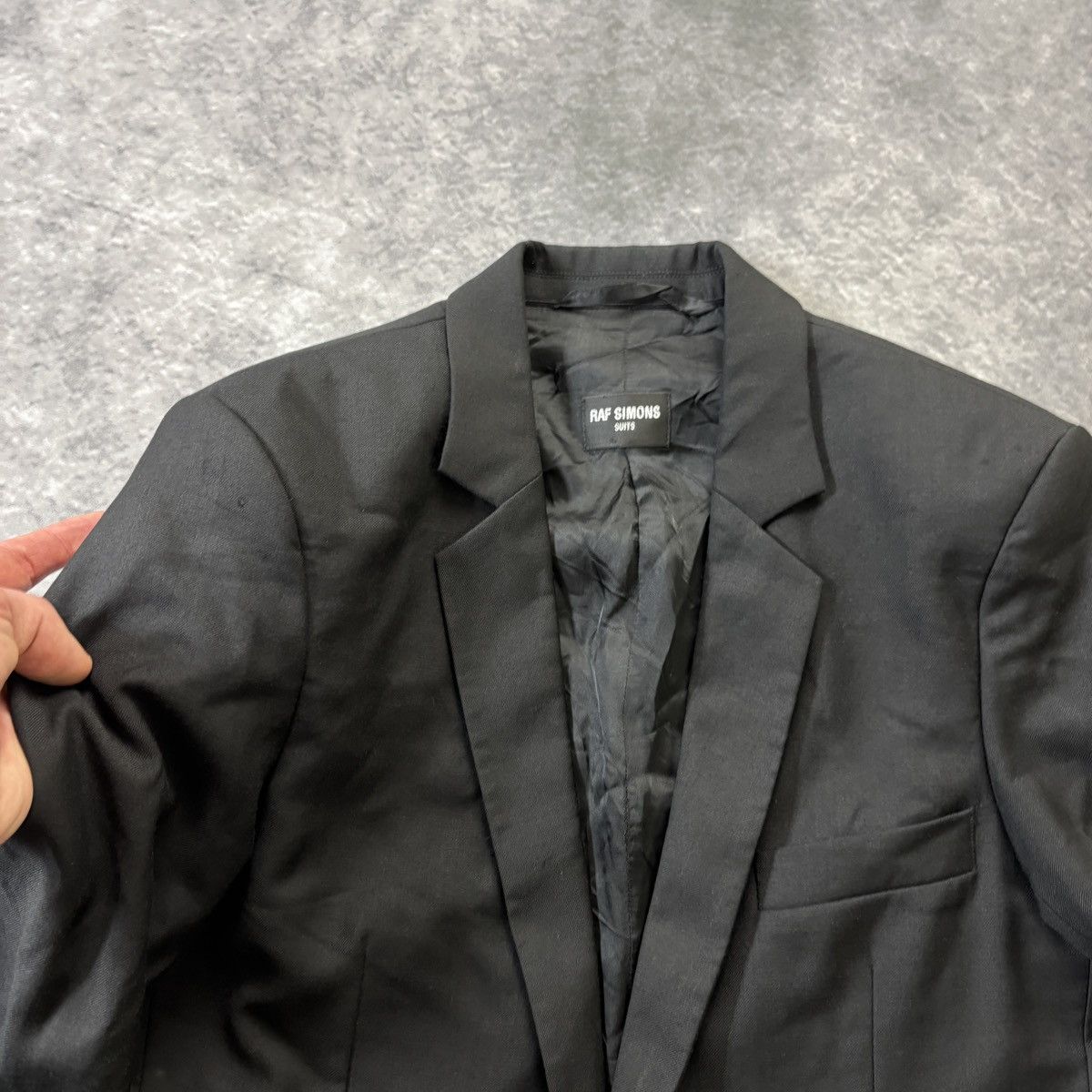 Raf Simons S/S 2013 Raf Simons Suits Jacket Wool Blazer Mens 44 Slim Size 44S - 5 Thumbnail