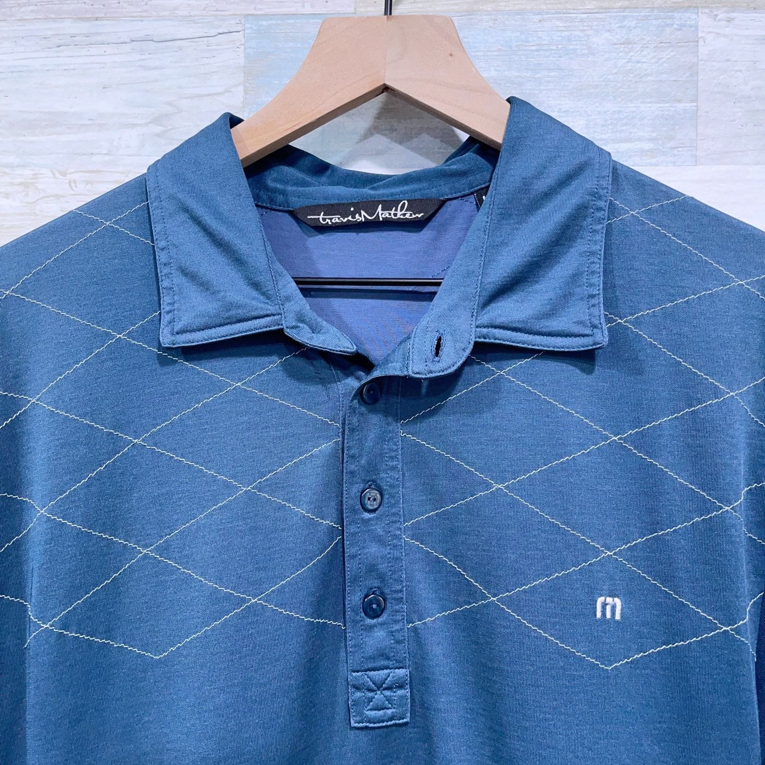 TravisMathew Travis Mathew Performance Golf Polo Shirt Blue L Size US L / EU 52-54 / 3 - 2 Thumbnail