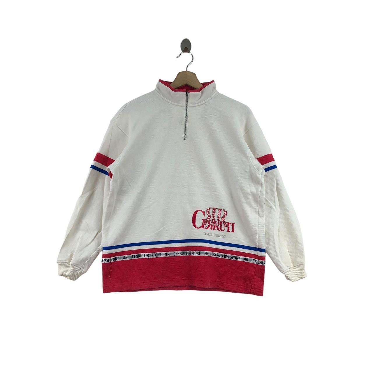 Cerruti 1881 Vintage CERRUTI SPORT 1881 PARIS Half Zipper Sweatshirt Size M / US 6-8 / IT 42-44 - 1 Thumbnail