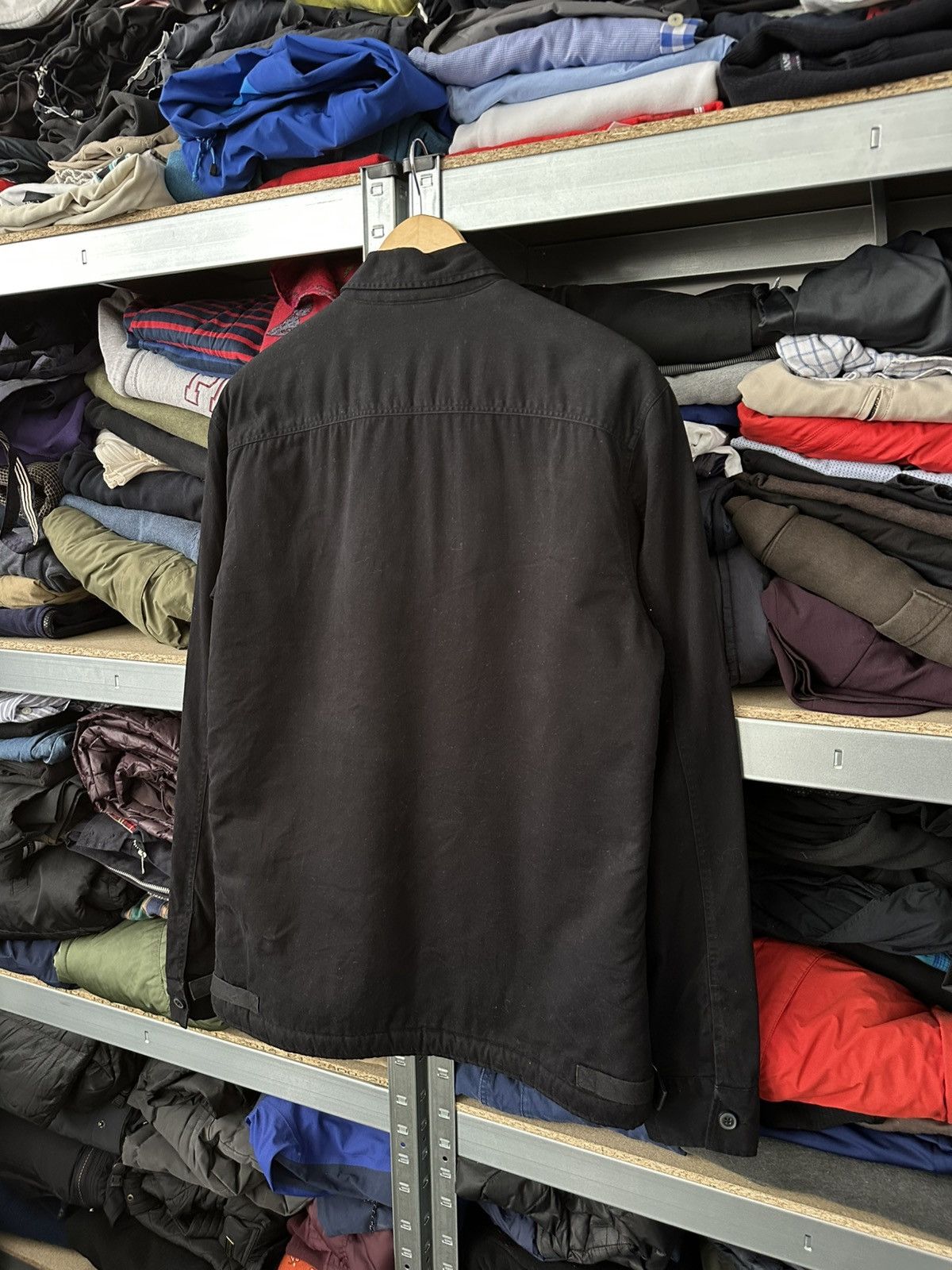 Allsaints Vintage Allsaints Black Button Zip Jacket Rare Sherpa Mens Size US M / EU 48-50 / 2 - 18 Thumbnail