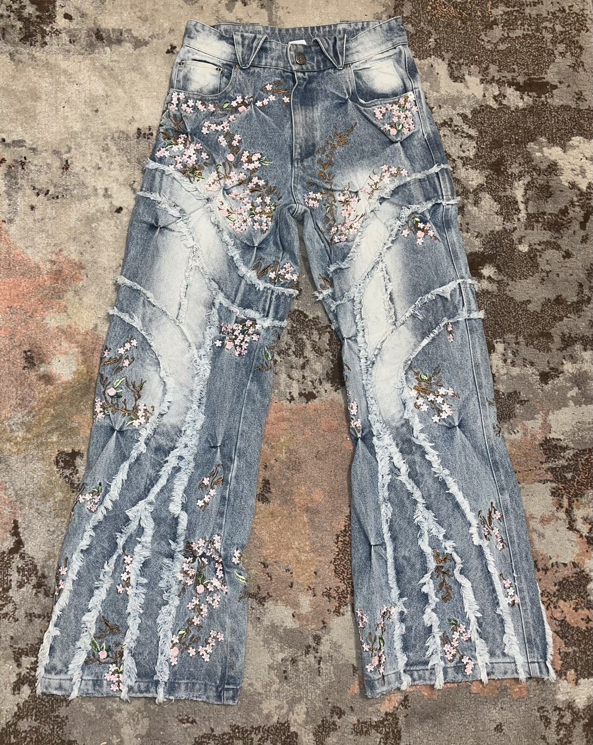 Bad Son Badson Cherry Blossom Overgrowth Denim | Grailed
