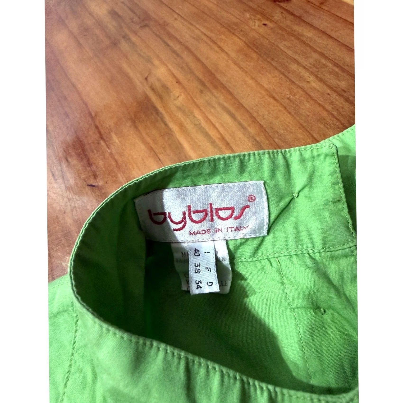 Byblos VINTAGE Byblos Jumpsuit Women 6 Cotton Knit Sleeveless One-Piece Green 80s Designer Casual Activewear Cap Sleeve Back Open Crew Neck High Neck? Size 28" / US 6 / IT 42 - 4 Thumbnail