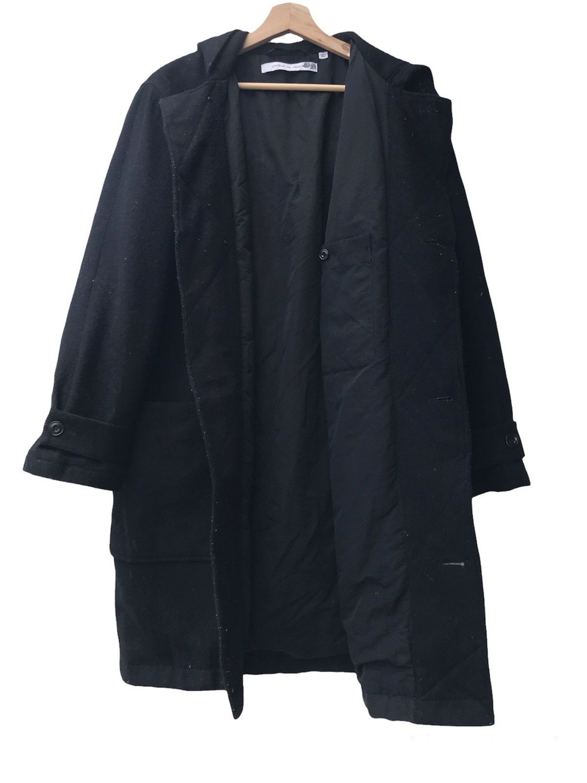 Christophe Lemaire × Lemaire × Uniqlo Uniqlo Lemaire Wool Hooded Coat Size US M / EU 48-50 / 2 - 3 Thumbnail