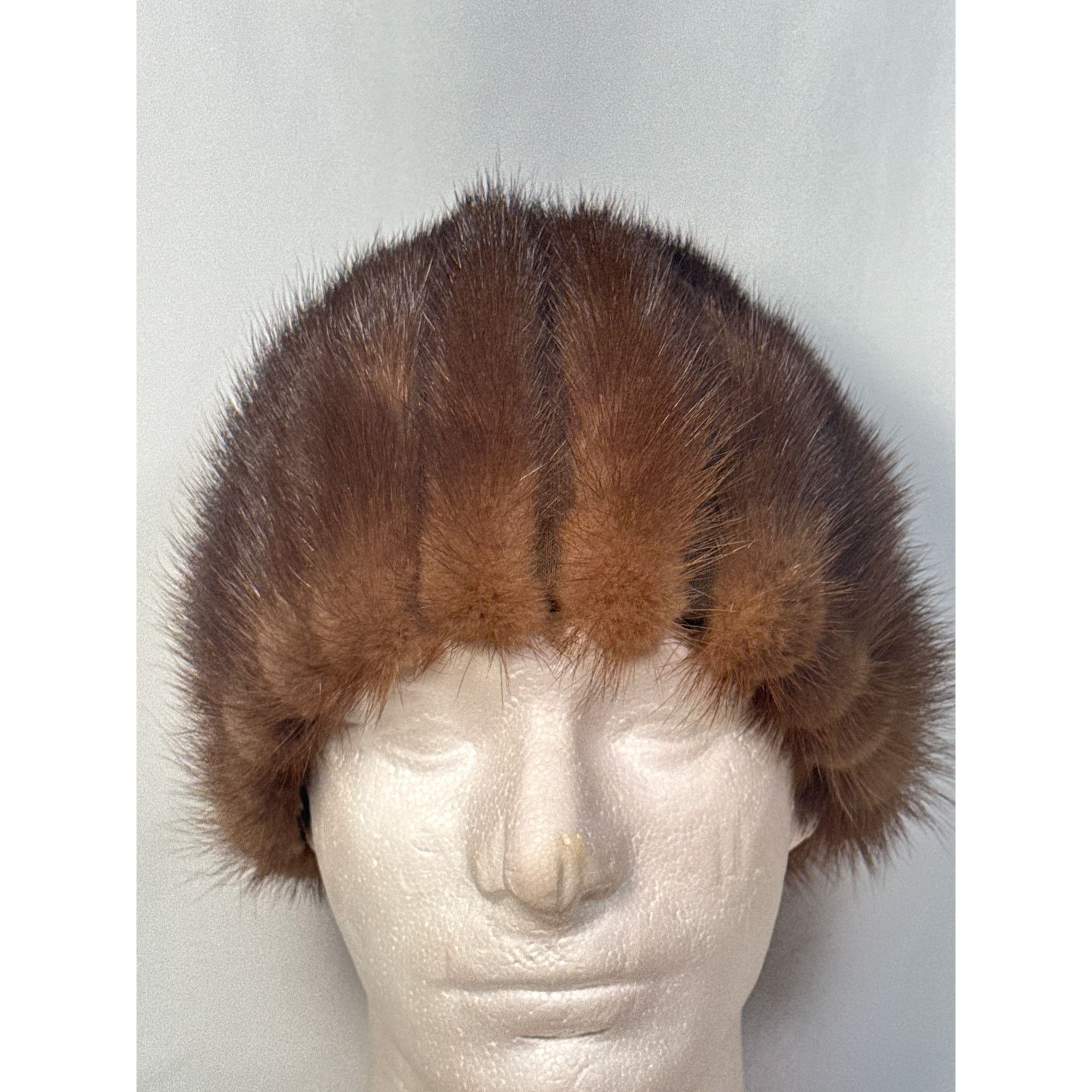 Other Vintage Russian Brown Fur Pillbox Elegant Winter Hat Size ONE SIZE - 1 Thumbnail