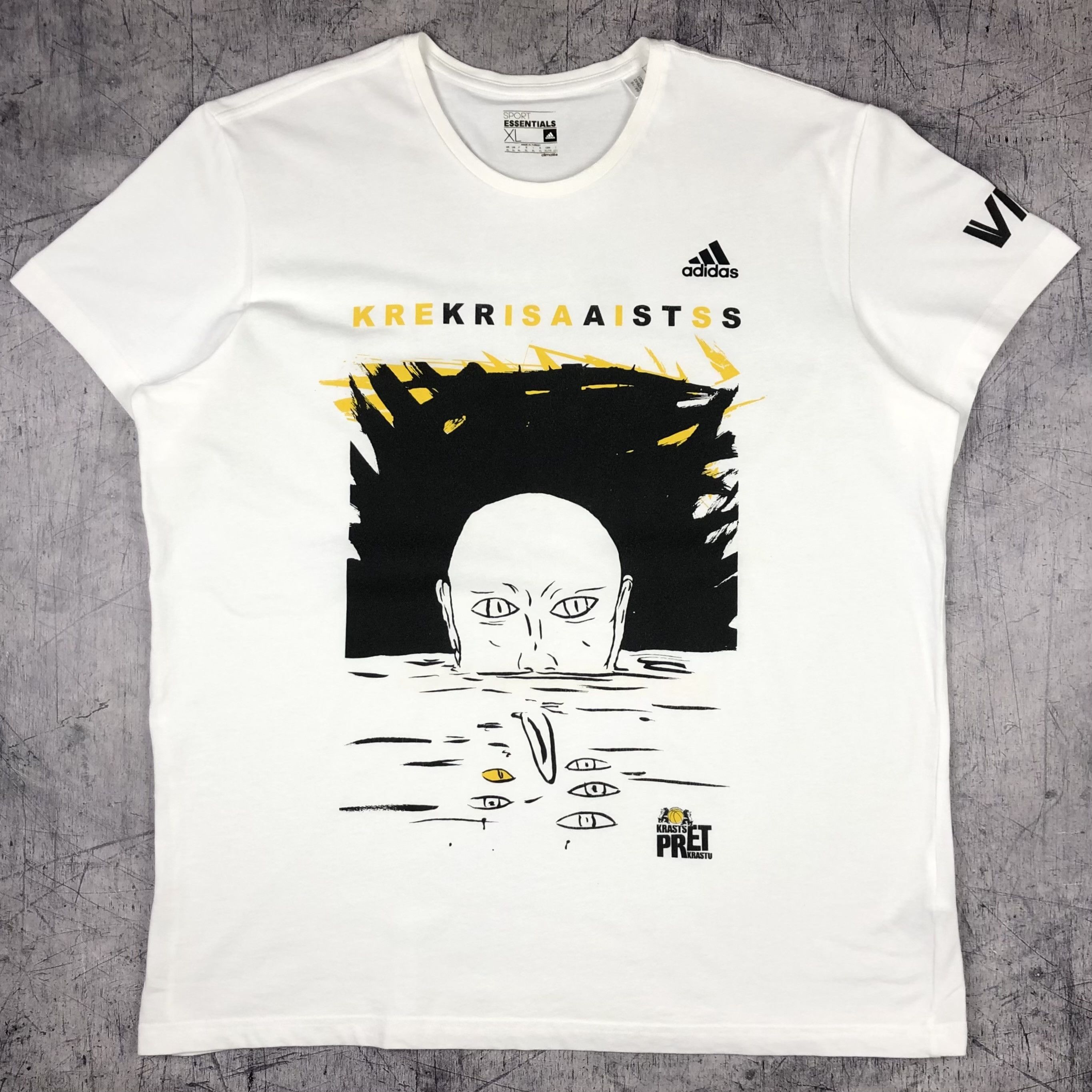Adidas Adidas Psycho Art Krasts Pret Krastu #8 VEF Balta Riga Tee Size US XL / EU 56 / 4 - 1 Thumbnail