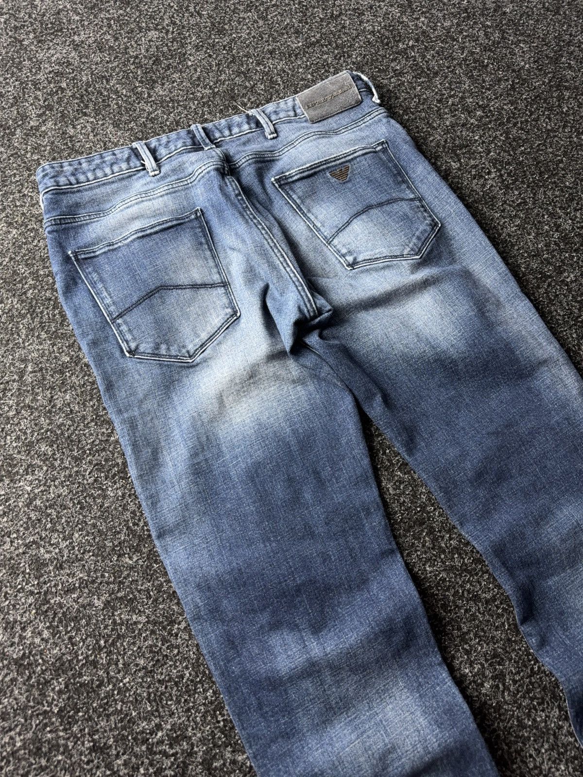 Armani Exchange Vintage 00s Emporio Armani Italy Y2K Distressed Jeans W34 Size US 34 / EU 50 - 11 Thumbnail