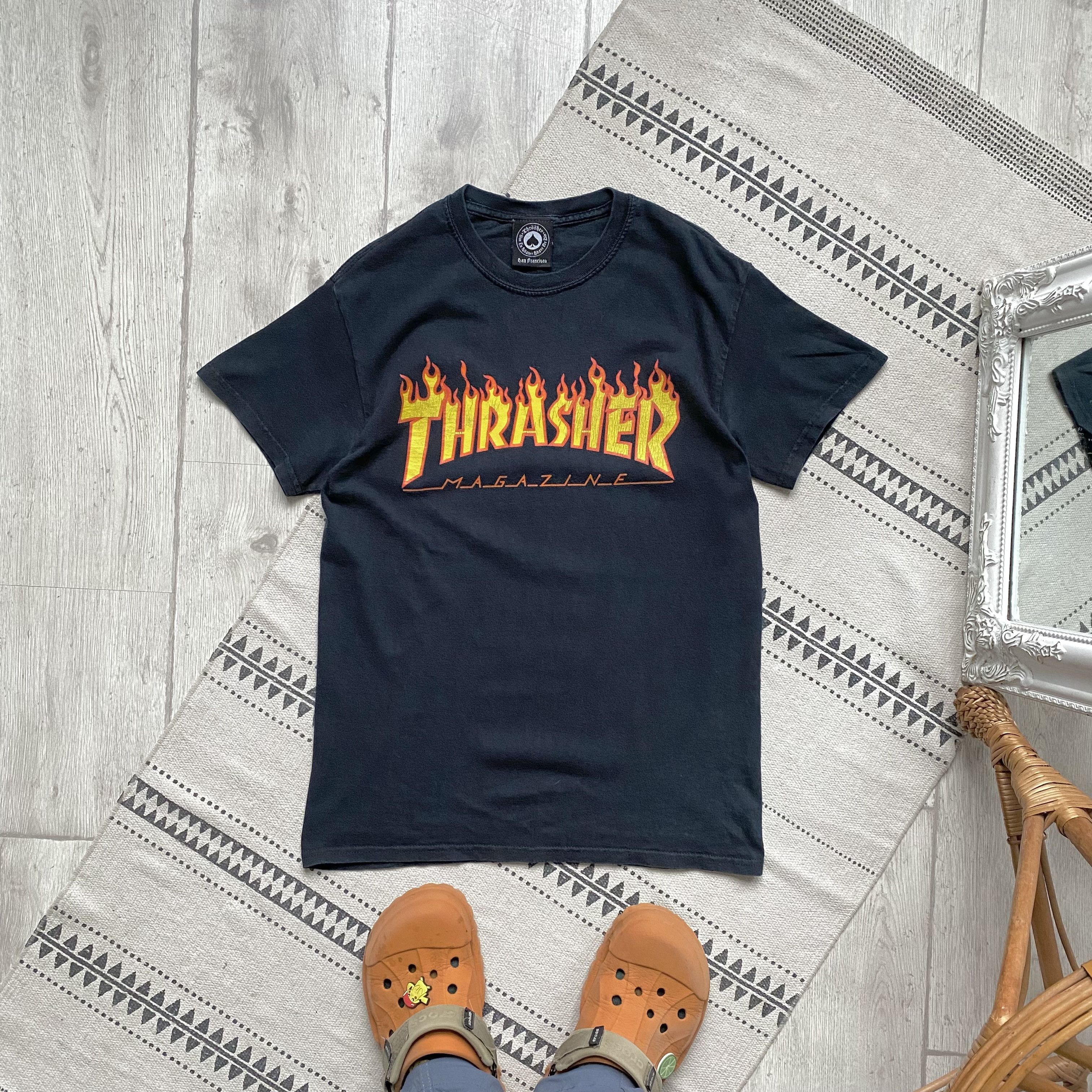 Thrasher 🛹 Vintage Faded THRASHER Tee Skateboard Surf Size US XS / EU 42 / 0 - 1 Thumbnail