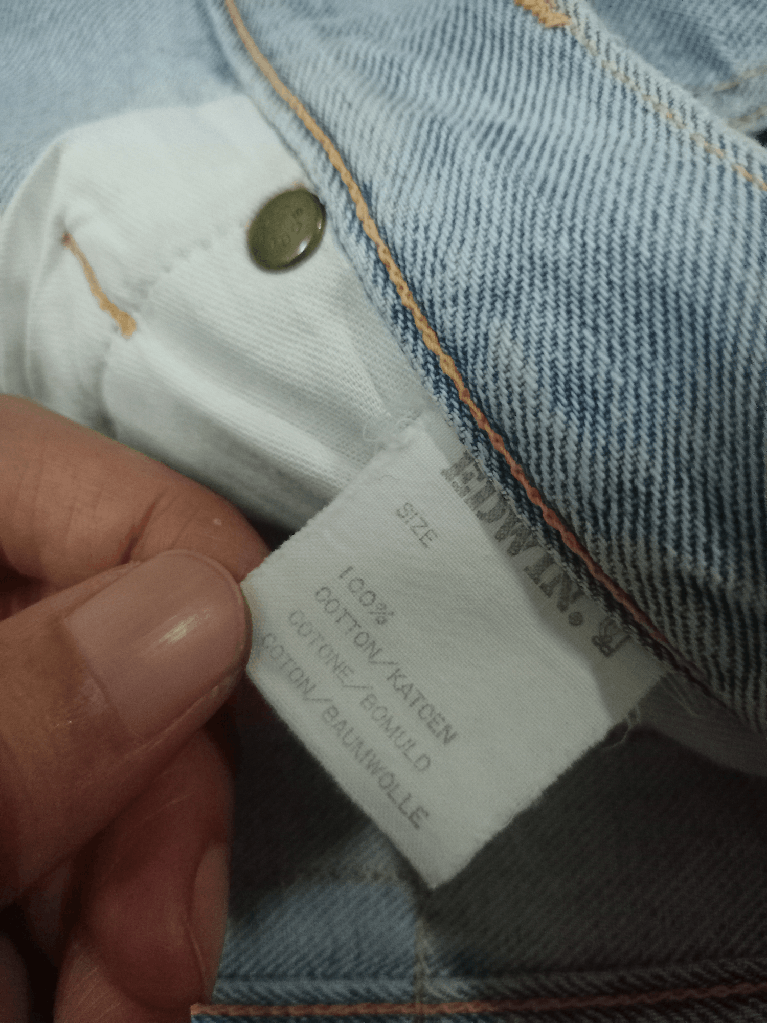 Edwin × Japanese Brand Vintage Edwin Light Wash Ripped Style Baggy Jeans 31x24 Size US 31 - 13 Thumbnail