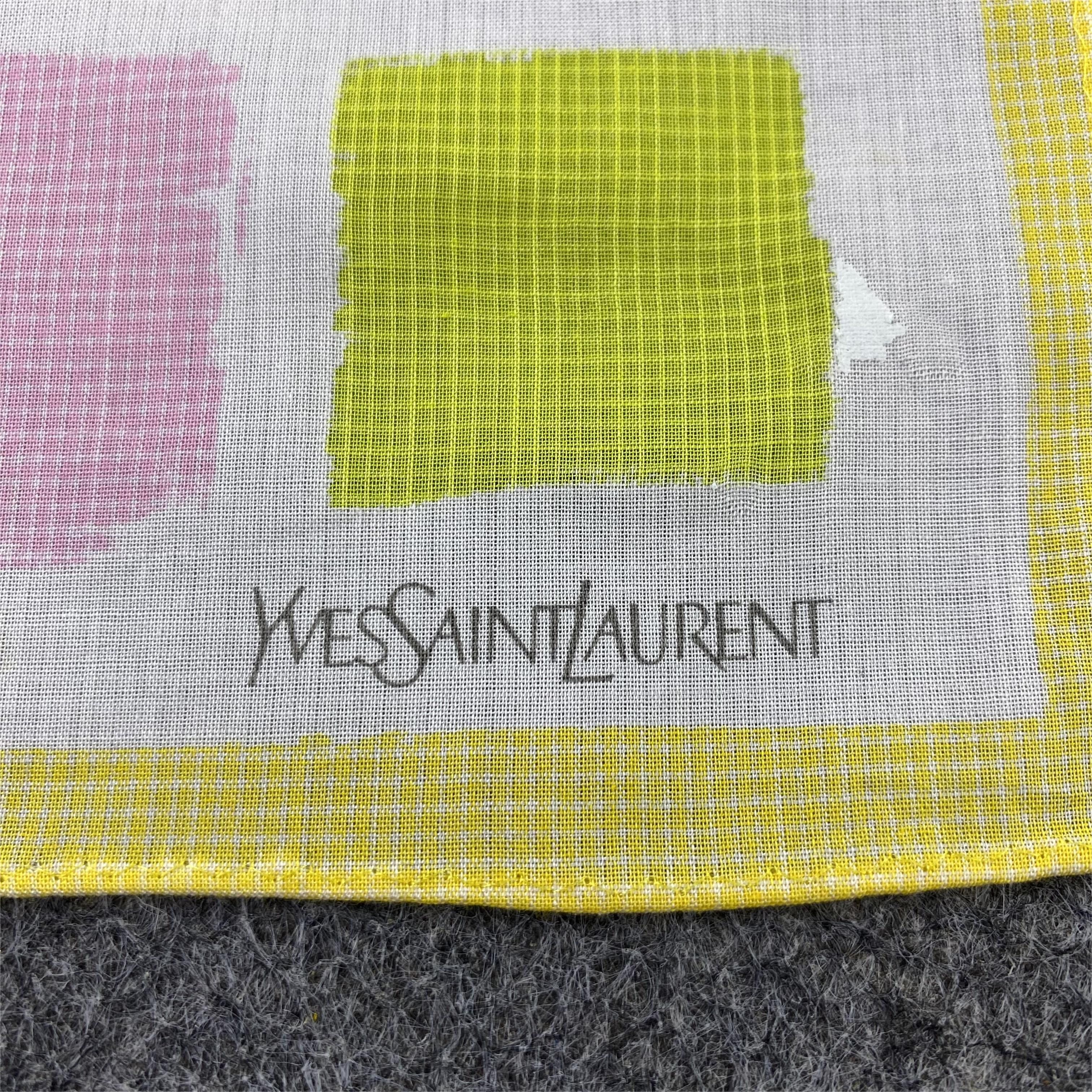 Designer Yves Saint Laurent Handkerchief / Bandana /Neckerchief-B1110 Size ONE SIZE - 5 Thumbnail