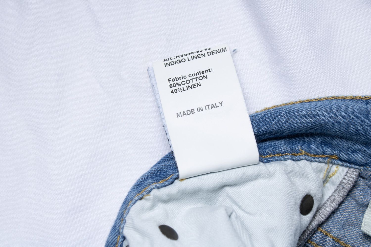 R13 R13, tailored drop jeans in blue Size 29" - 9 Thumbnail
