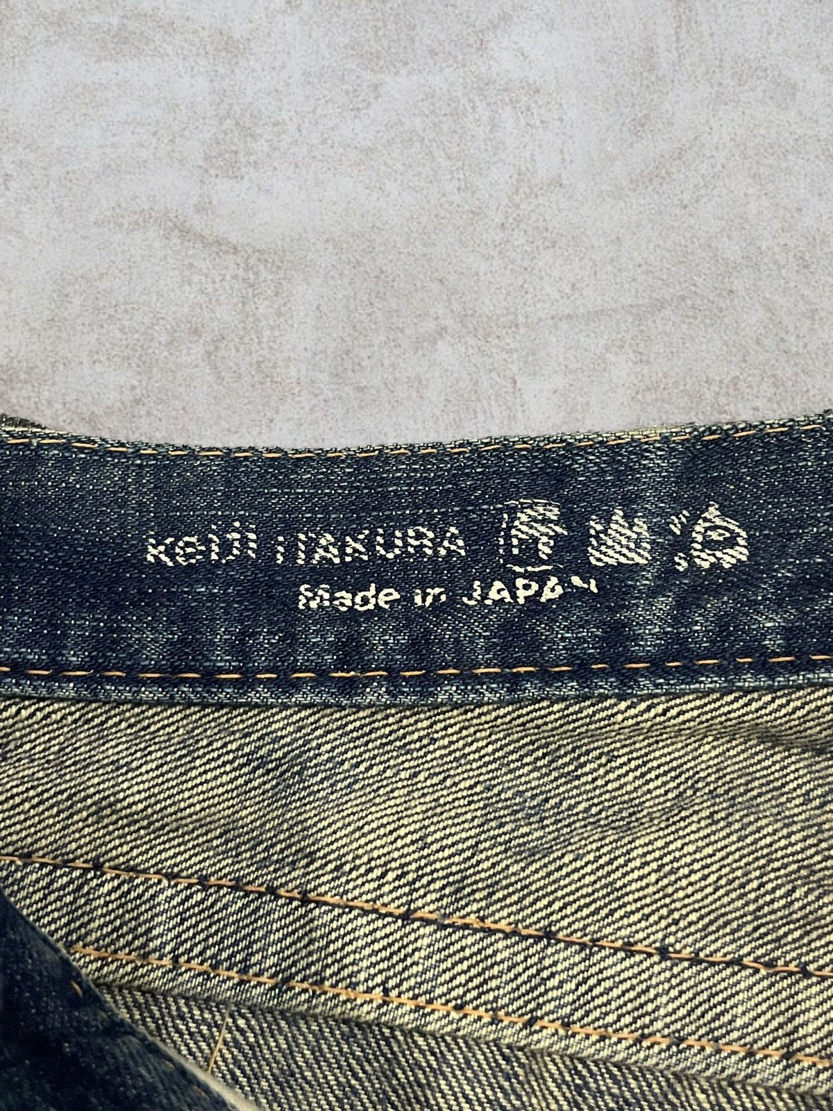 GOSTAR DE FUGA Keiji Itakura Japan Denim Mud Wash Button-Fly Frayed Jeans Size US 31 - 12 Thumbnail