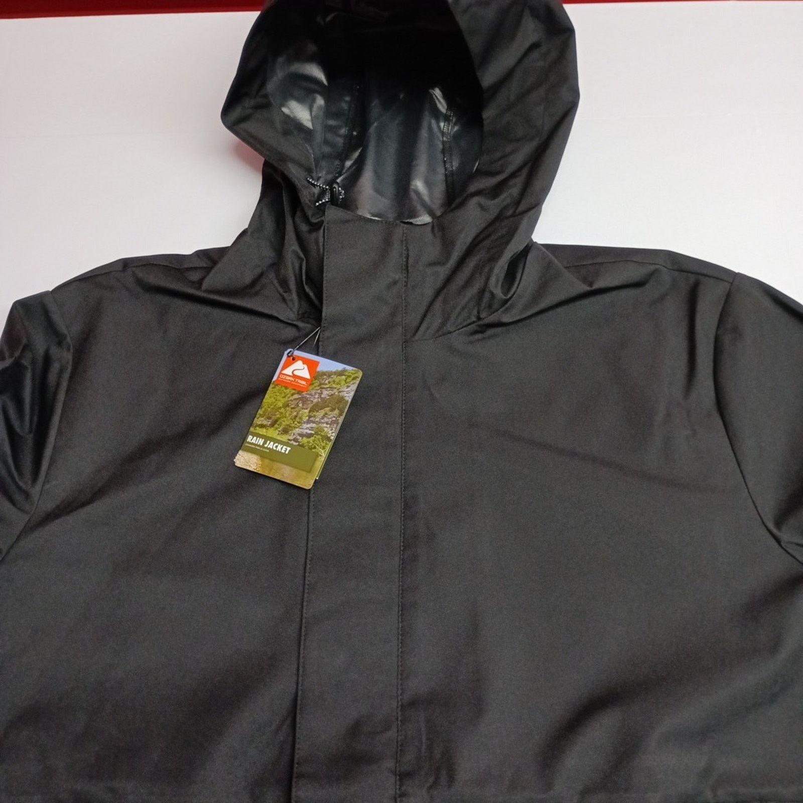 Other Ozark Trail Rain Jacket Men's Size M Black Waterproof Hood Size US M / EU 48-50 / 2 - 4 Thumbnail