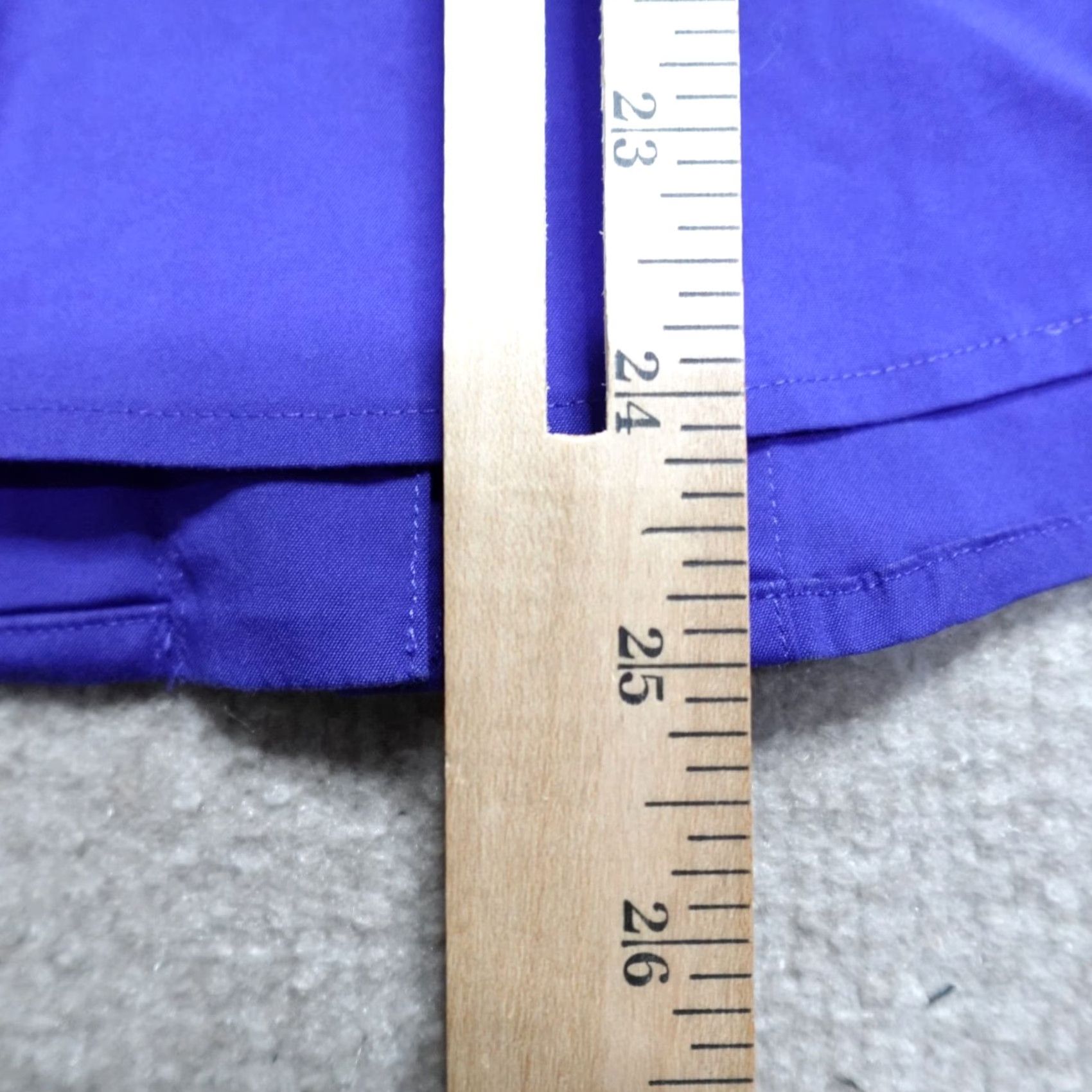 Escada Escada Shirt Womens Medium Blue Tuxedo Ruffles 3/4 Sleeve Cotton Blend Button-Up Size M / US 6-8 / IT 42-44 - 7 Thumbnail