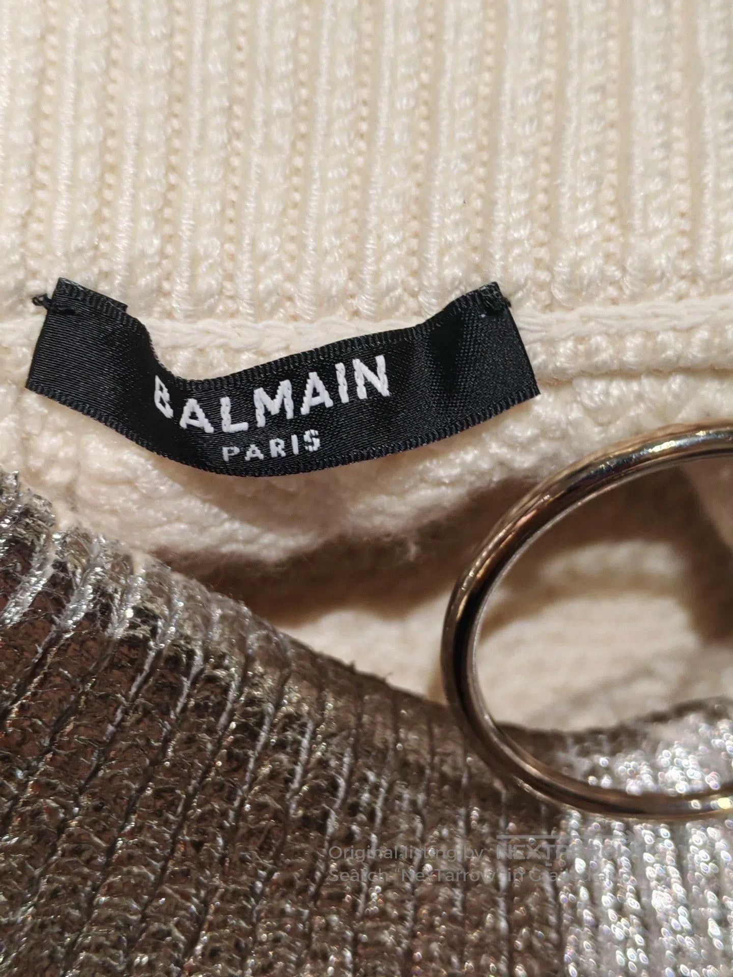 Balmain Balmain Silver Sequin Knit Set. Size XS / US 0-2 / IT 36-38 - 8 Thumbnail