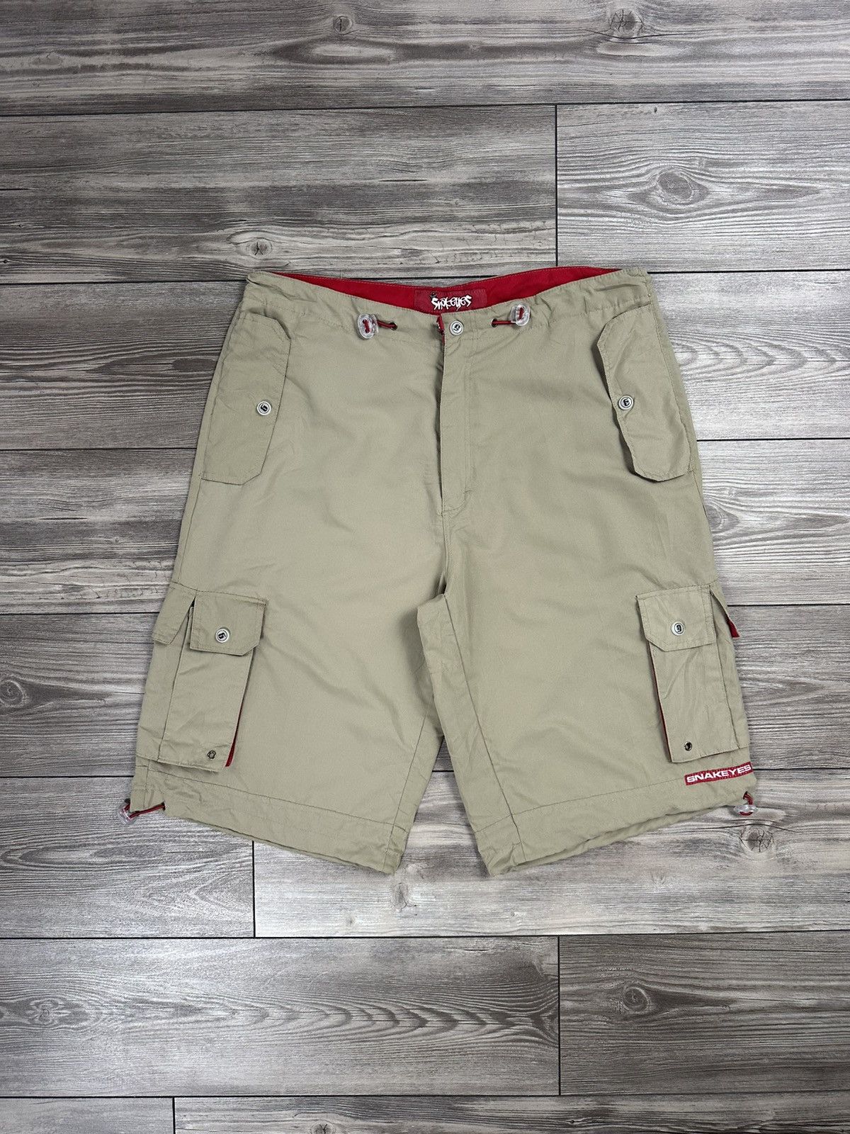 JNCO Crazy Vintage Y2K Snake Eyes Baggy Cargo Shorts Size US 36 / EU 52 - 1 Thumbnail