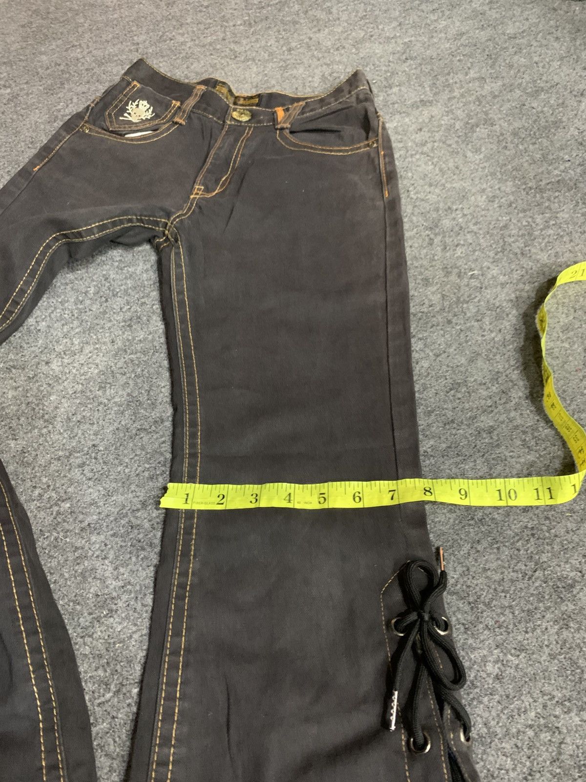 GOSTAR DE FUGA × If Six Was Nine × Japanese Brand Flare laces jeans oolalasasson japanese style Size US 27 - 12 Thumbnail
