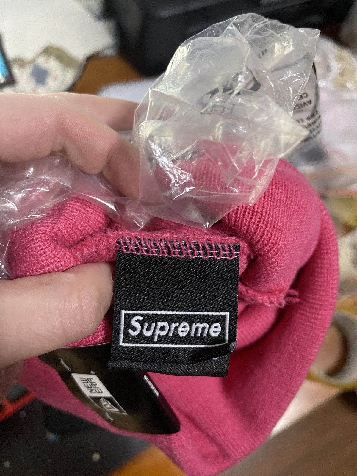 Supreme Supreme fw17 magenta pink new era box logo beanie hat Size ONE SIZE - 4 Thumbnail