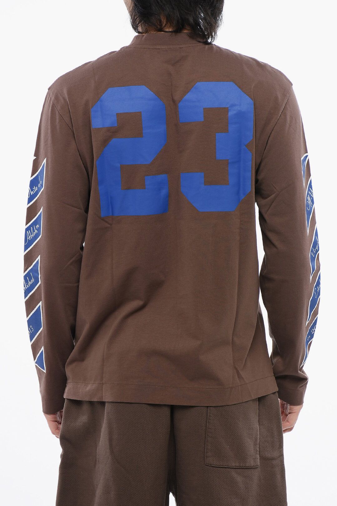 Off-White og1mm1025 Printed Rain Drum T-Shirt in Brown Size US S / EU 44-46 / 1 - 2 Thumbnail