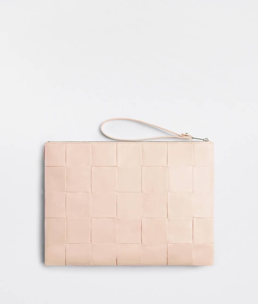 Bottega Veneta o1loc1c0325 Size: OS / 691092 Unisex Pouch in Light Pink Size ONE SIZE - 3 Thumbnail