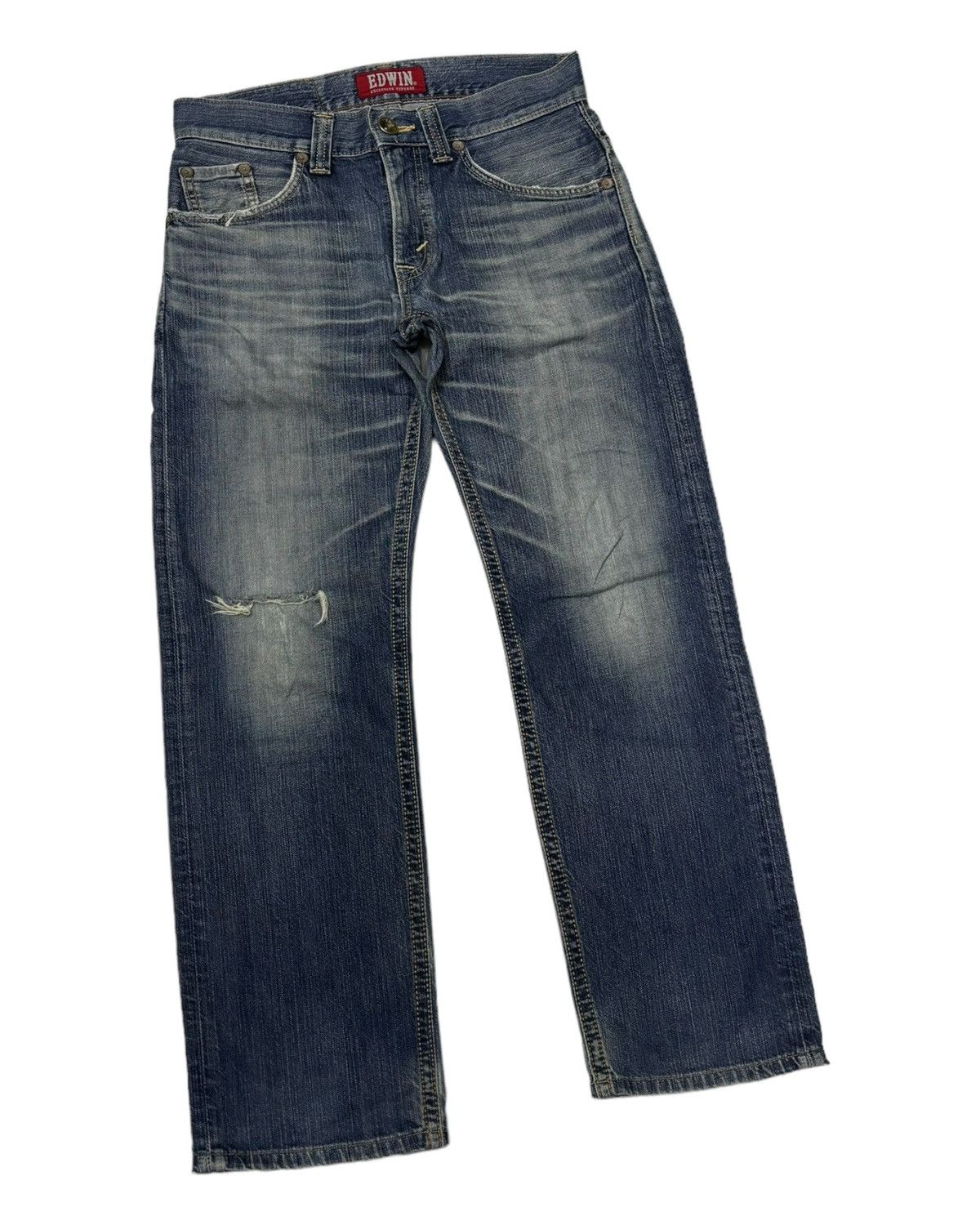 Edwin VINTAGE EDWIN XU DISTRESSED DENIM JEANS Size US 32 / EU 48 - 7 Thumbnail