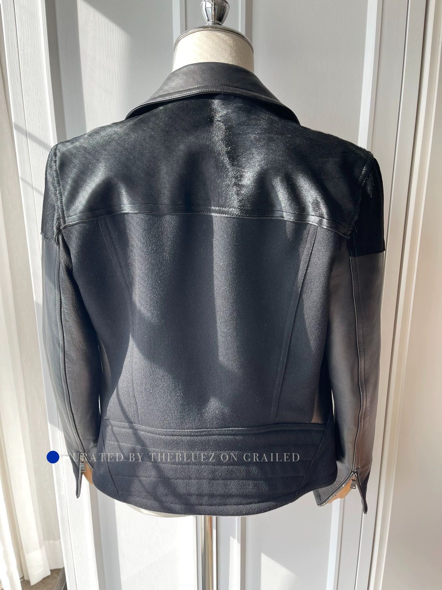 Neil Barrett Paneled Leather Jacket in Black Size US S / EU 44-46 / 1 - 1 Thumbnail