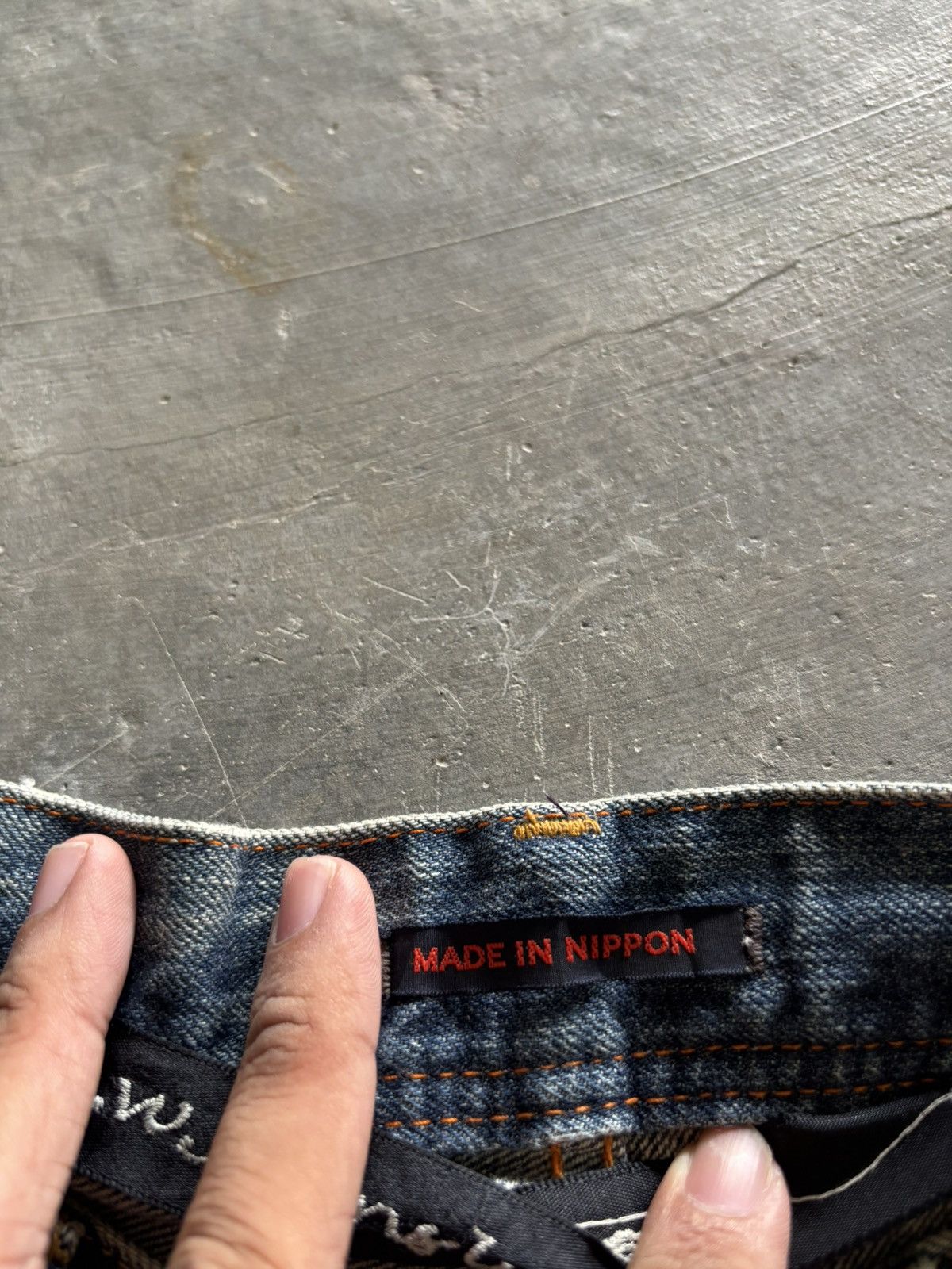 If Six Was Nine vintage blue way luxe japanese jeans sand faded rusty style Size US 32 / EU 48 - 4 Thumbnail