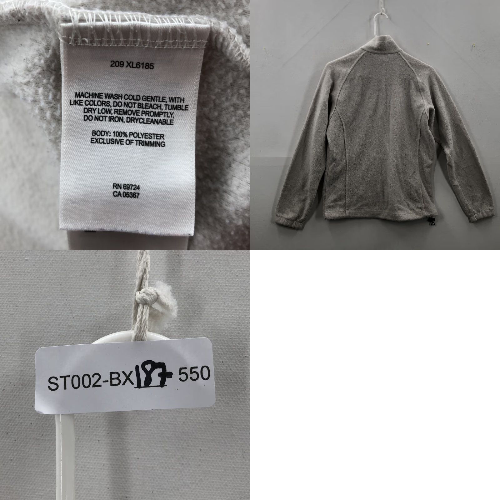 Vintage Columbia Womens White Fleece Jacket Zip Pockets Long Sleeve Full Zip Outdoor Activewear Small Size S / US 4 / IT 40 - 8 Thumbnail