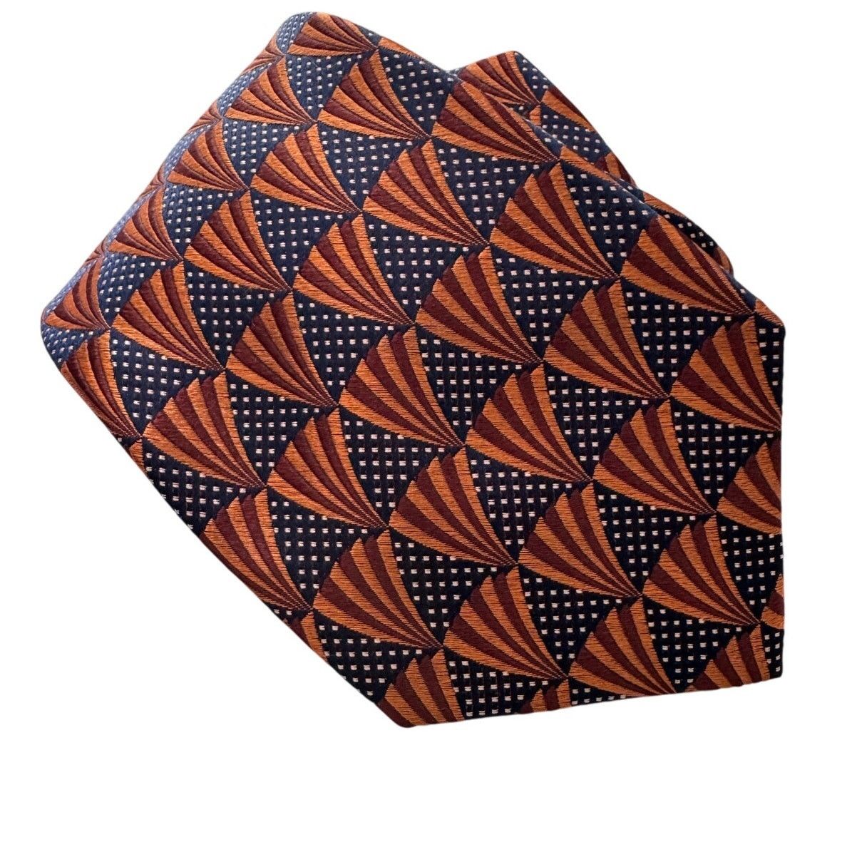 Ted Baker Ted Baker silk geometric shell polkadot tie orange 3.25" w Size ONE SIZE - 5 Thumbnail