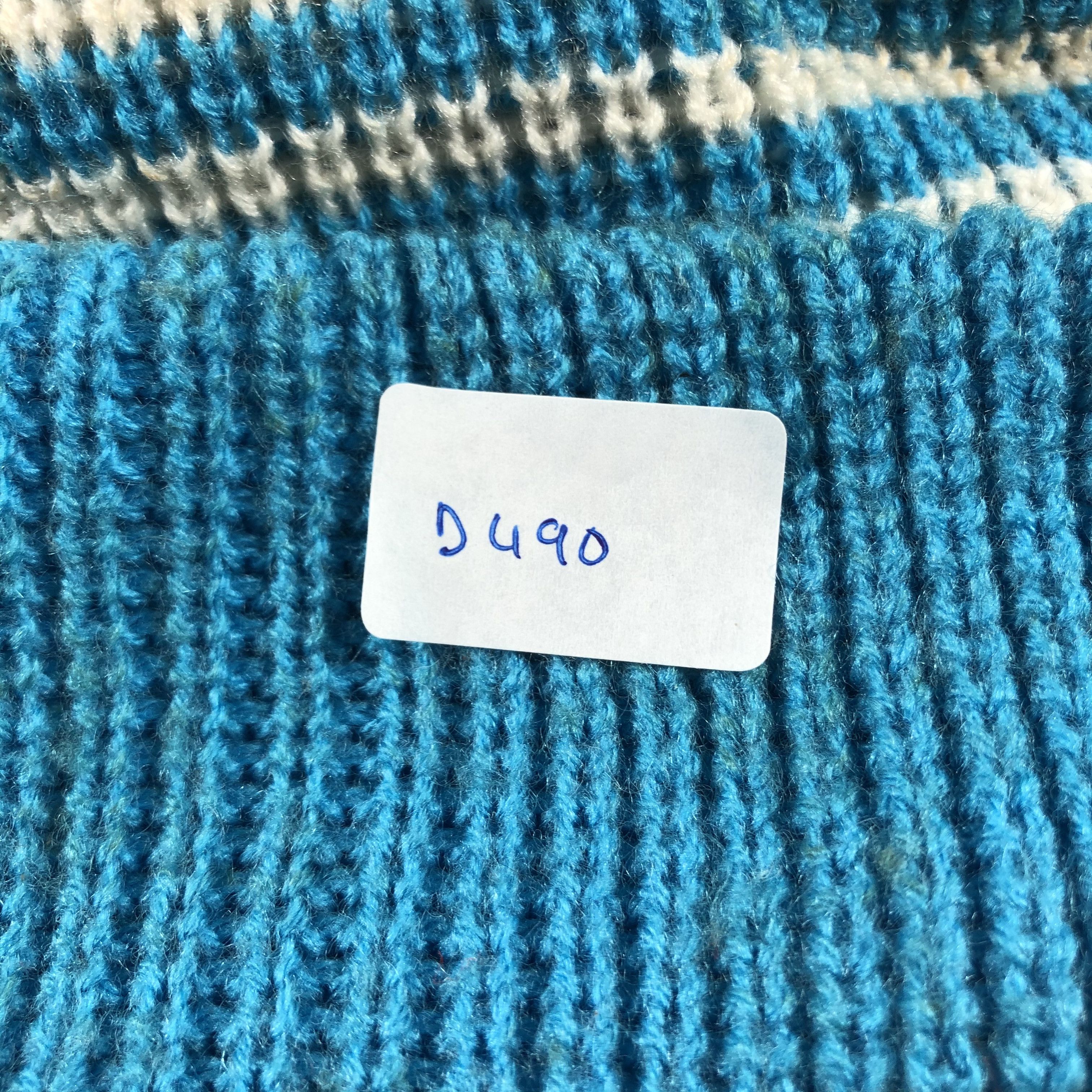 Japanese Brand × Vintage Unknown Stripe Ribbed Beanie Snow Hat Snow Cap -D490 Size ONE SIZE - 5 Thumbnail