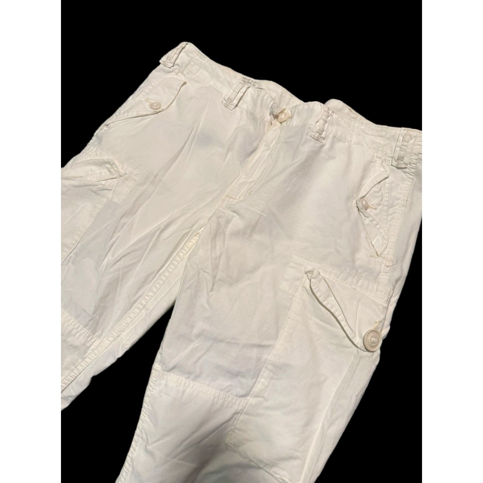 Polo Ralph Lauren VINTAGE Polo Ralph Lauren Men's Pants Cargo Utility Combat GS Trouser White 38x30 Size US M / EU 48-50 / 2 - 3 Thumbnail