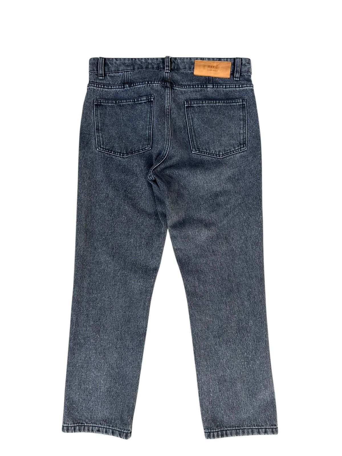 AMI AMI Made in Portugal Black Denim Cropped Jeans Size US 30 / EU 46 - 13 Thumbnail