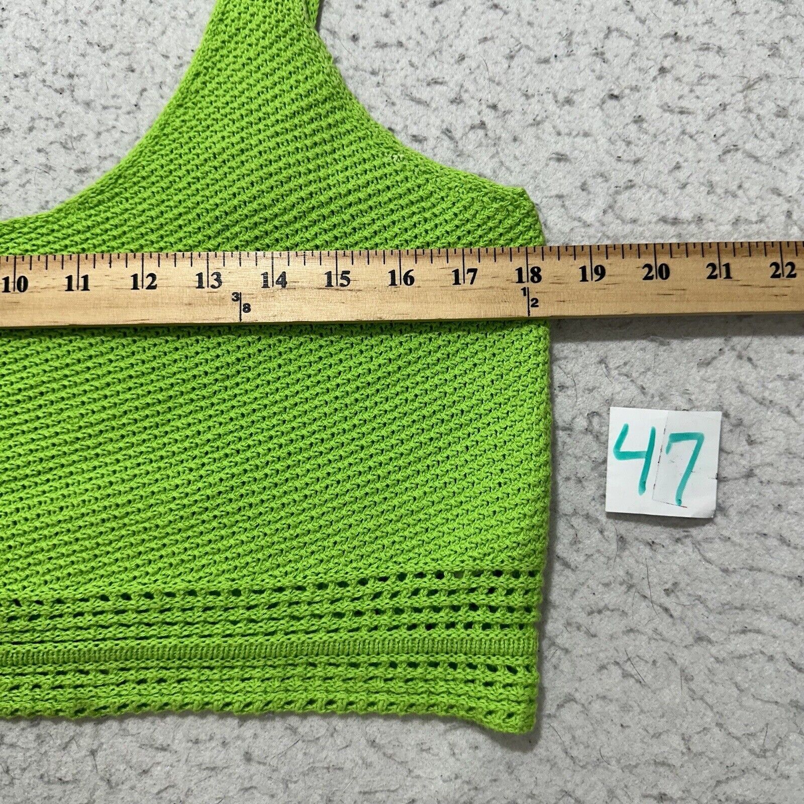 Forever 21 Forever 21 Medium Cropped Tank Top Knit Lime Green Cotton Size M / US 6-8 / IT 42-44 - 8 Thumbnail