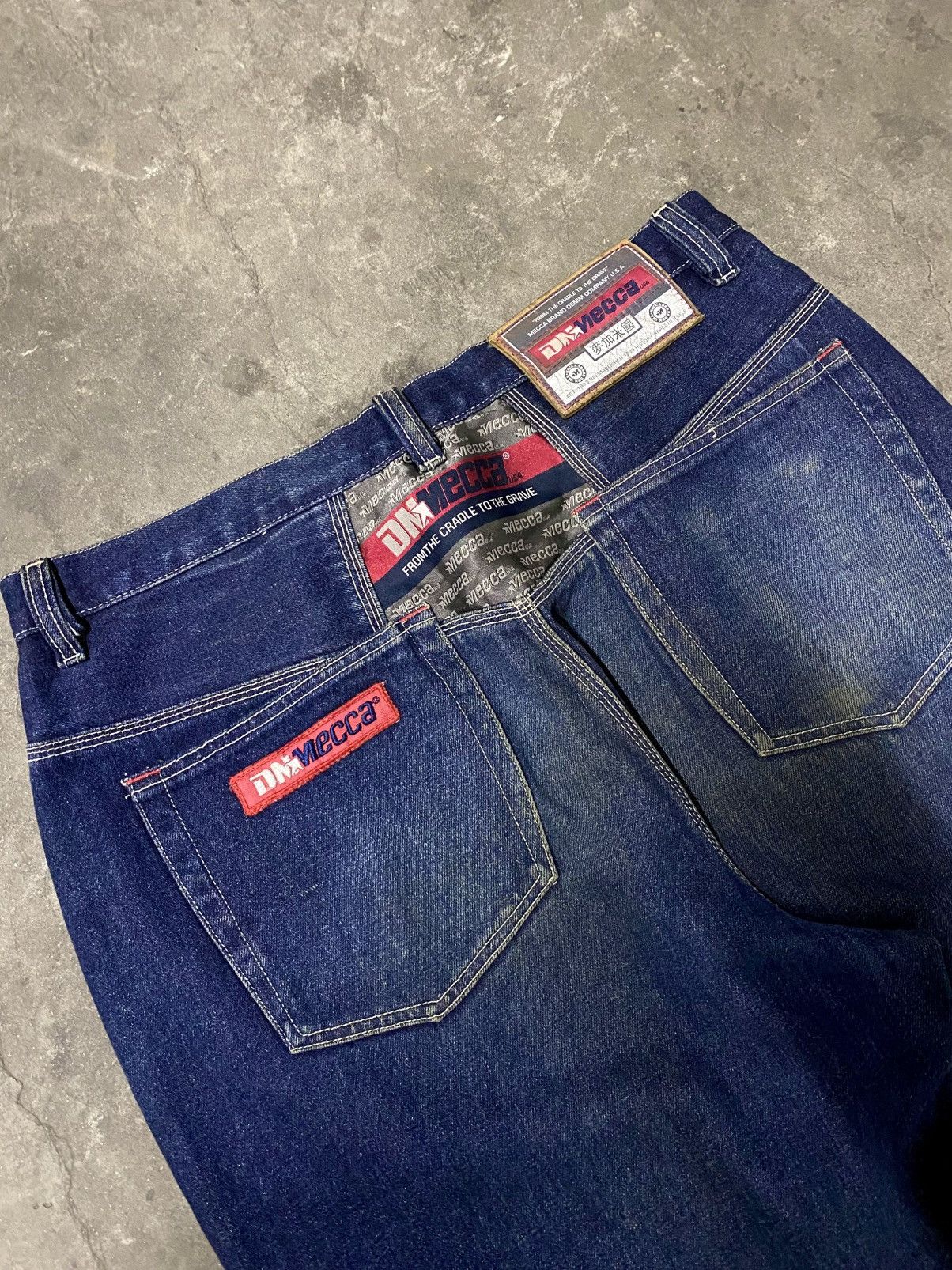 Mecca Vintage 90s MECCA USA Baggy Denim Y2K Skate Pants Size US 36 / EU 52 - 5 Thumbnail
