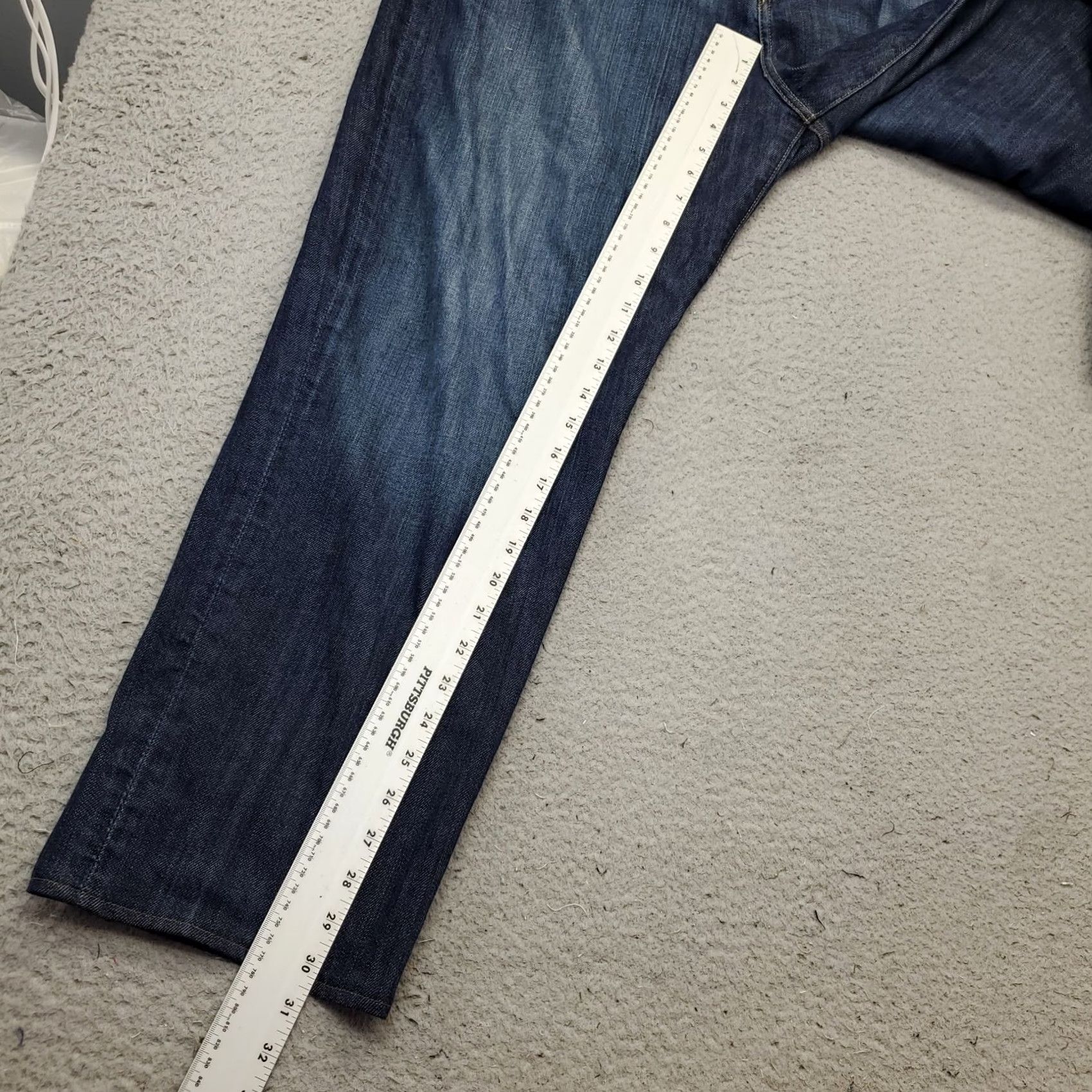 Lucky Brand Lucky Brand Jeans Mens 40x30 Blue Denim Faded Streetwear Classic Fit Straight Leg Jeans Size US 40 / EU 56 - 4 Thumbnail