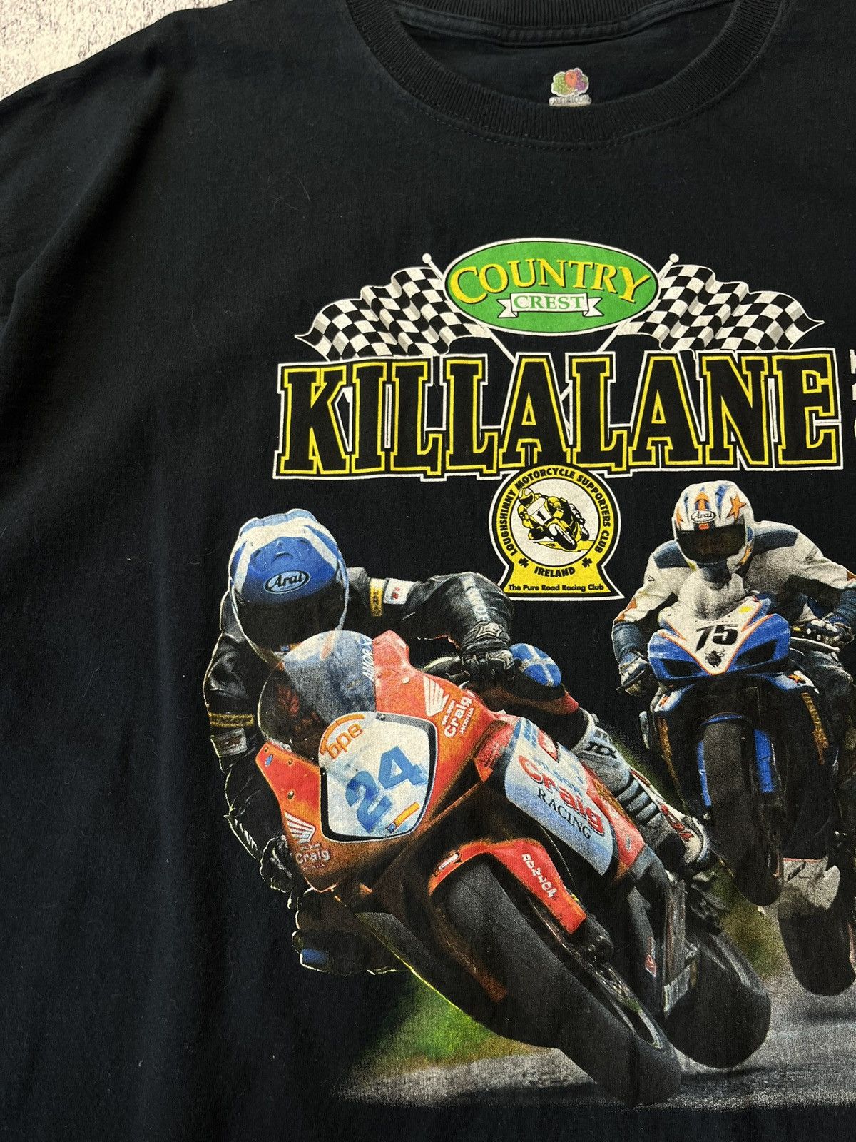 Other Vintage Moto Racing T Shirt Killalane Road Races 2008 Size US XXL / EU 58 / 5 - 7 Thumbnail