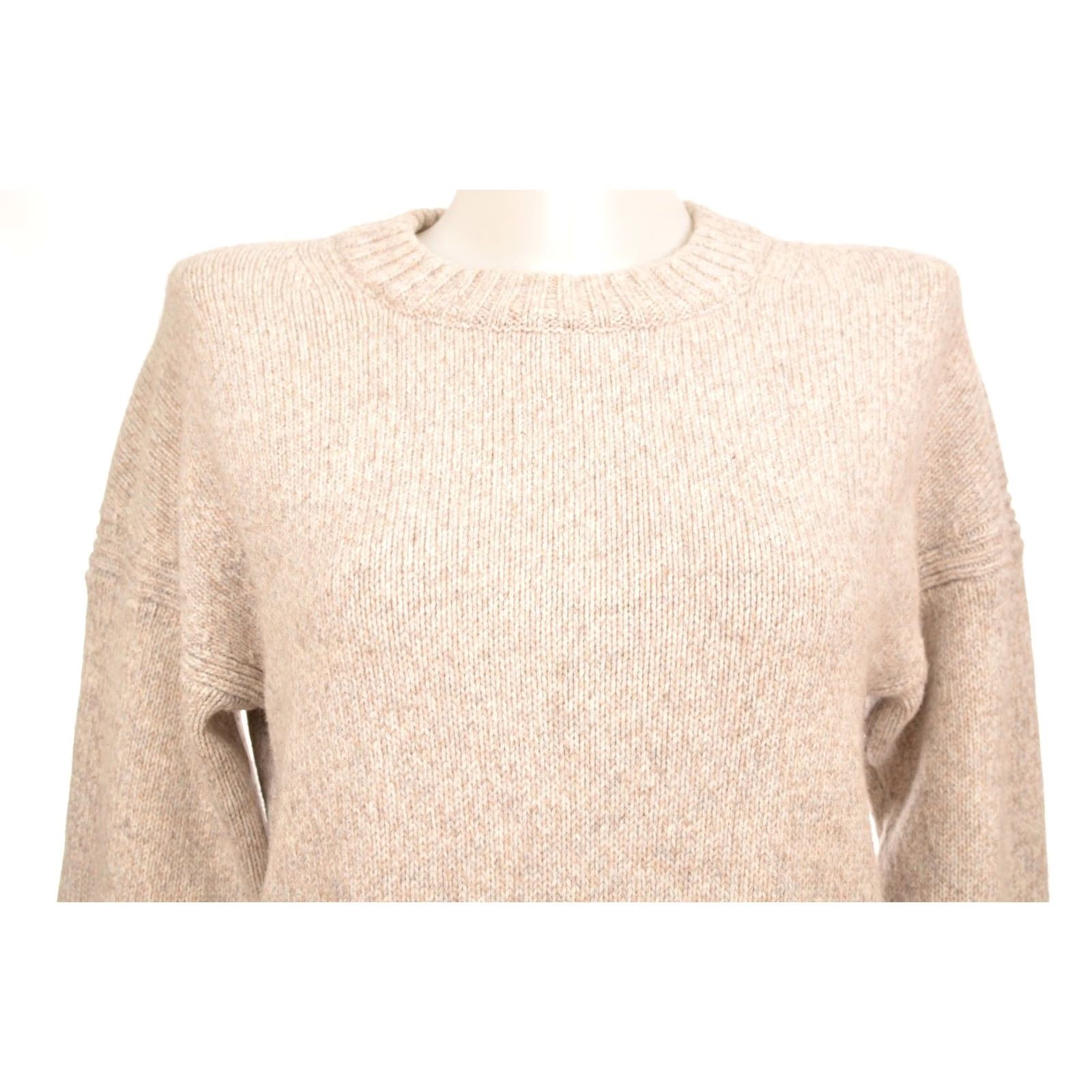 ME+EM Me+Em Wool Cashmere Sweater Pullover Jumper, DDP Me+Em Me and Em, Size S, Beige, Women, Knit, 90% Wool // 10% Cashmere, AW21KN20S Size S / US 4 / IT 40 - 2 Thumbnail