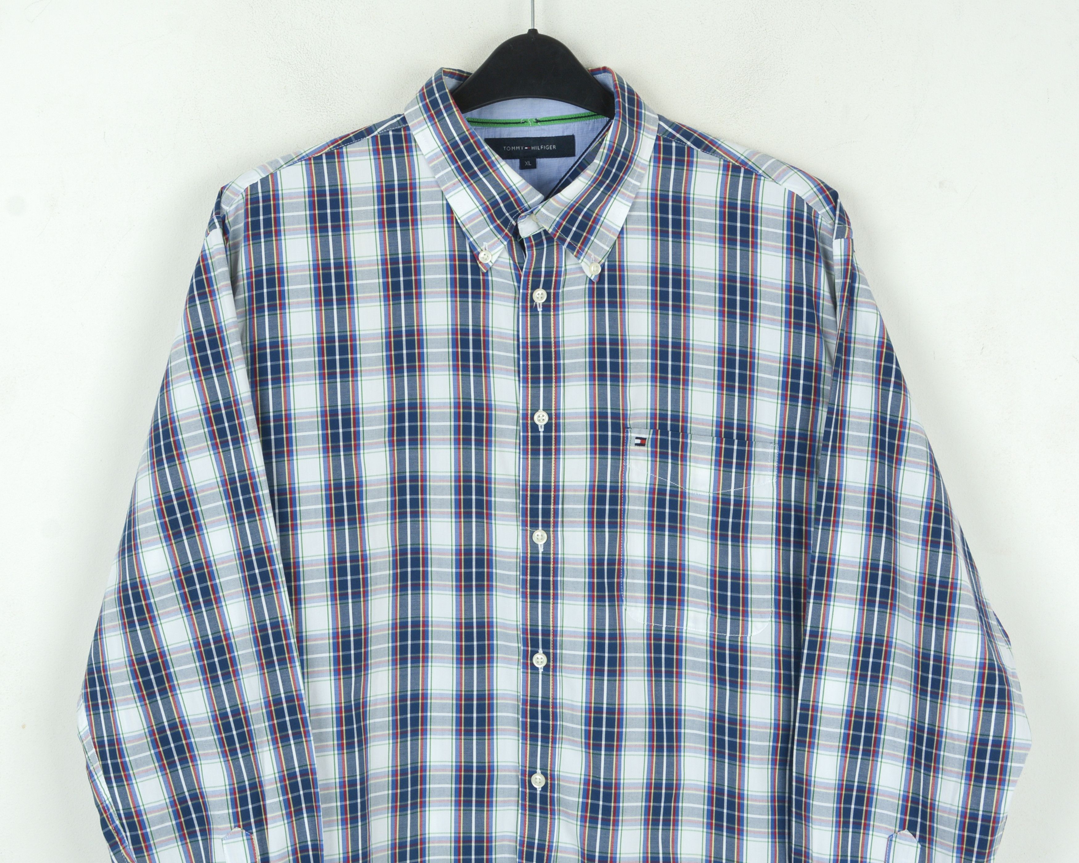 Tommy Hilfiger TOMMY HILFIGER XL Casual Shirt Check Plaid Long Sleeved Size US XL / EU 56 / 4 - 2 Thumbnail
