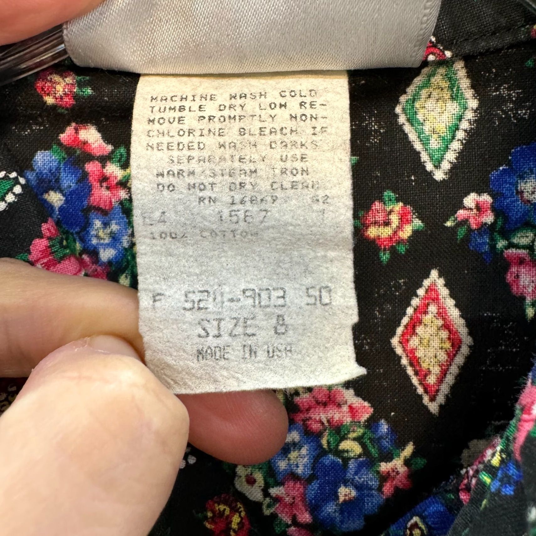 Etro VINTAGE 90s LUCIA Button Shirt Western Floral Geometric Black M Medium Womens Size M / US 6-8 / IT 42-44 - 7 Thumbnail