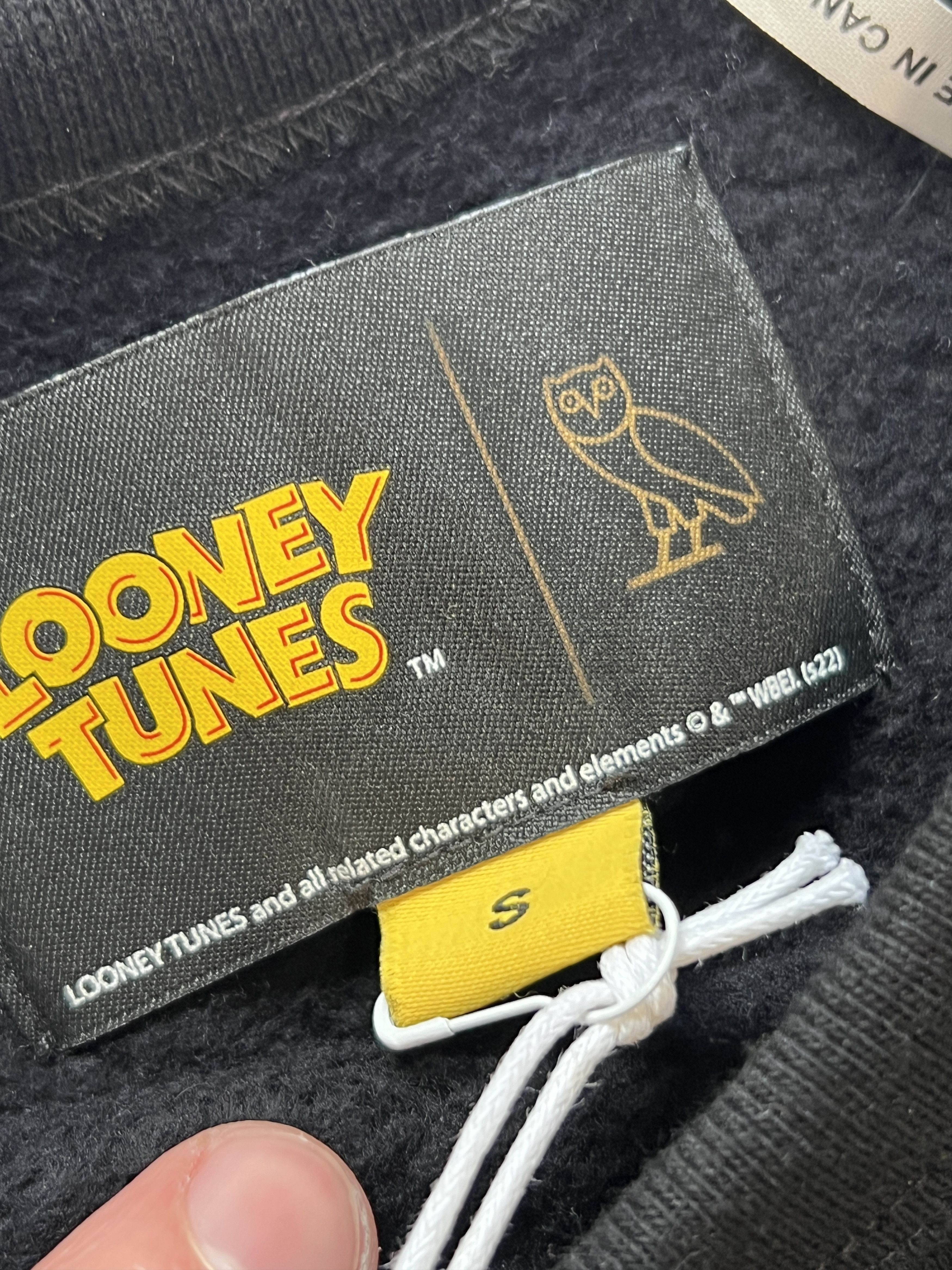 Drake OVO x Looney Tunes Bugs Bunny Crewneck BLACK Size US S / EU 44-46 / 1 - 4 Thumbnail