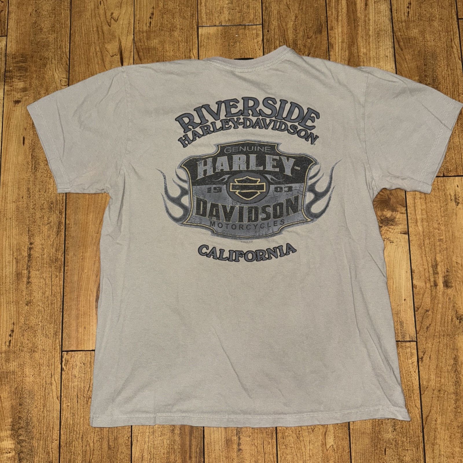 Harley Davidson × Vintage Harley Davidson T-Shirt Gray Large 21x27 Made In USA Size US L / EU 52-54 / 3 - 4 Thumbnail