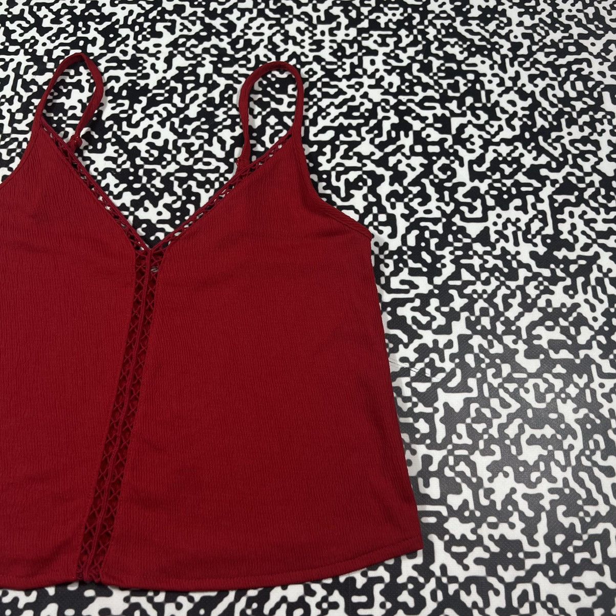 Vintage Vintage Y2K Sexy Retro Red Tank Top Japanese 90s Style Size M / US 6-8 / IT 42-44 - 5 Thumbnail