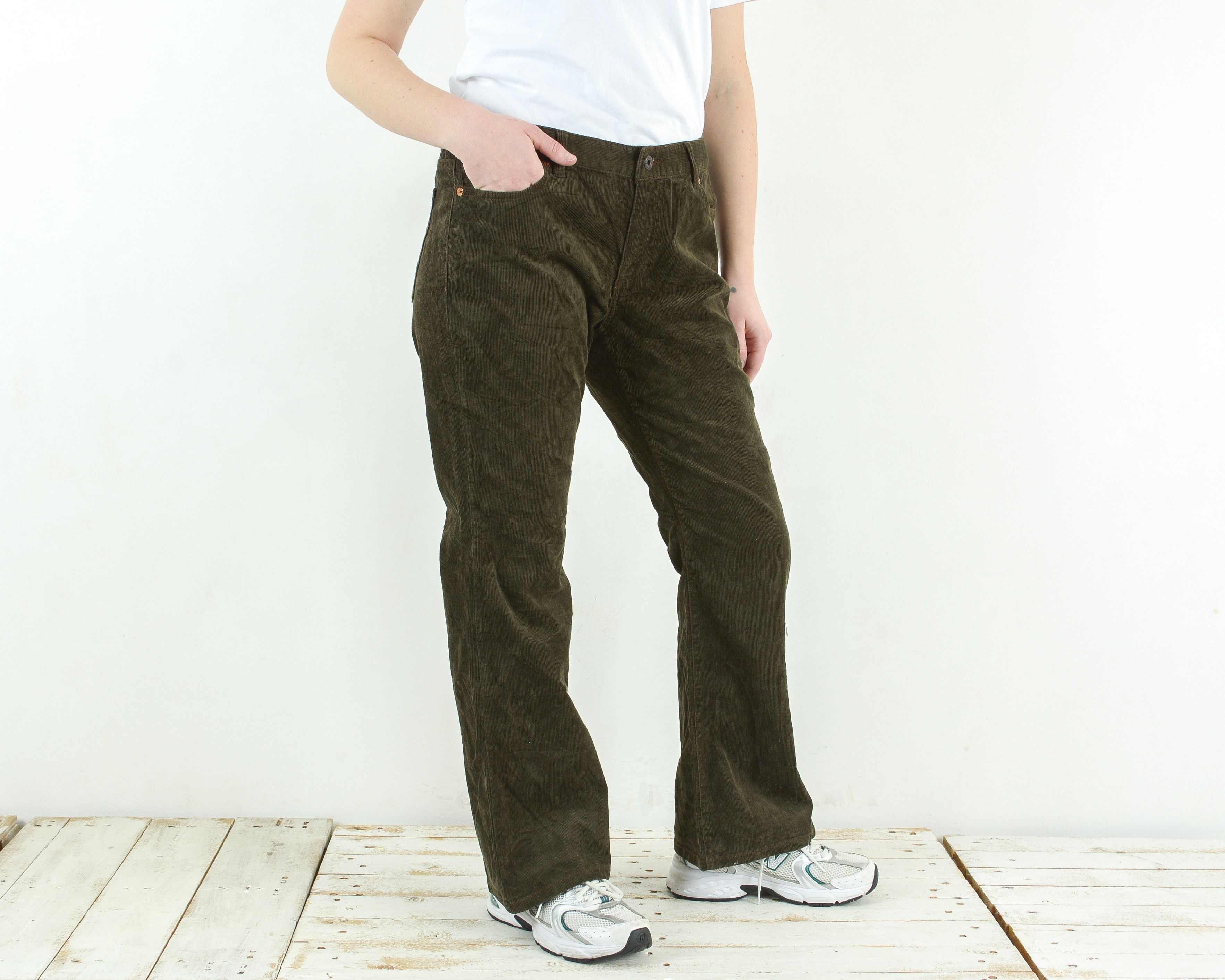Polo Ralph Lauren POLO JEANS US 14 L30 Corduroy Pants Bootcut Trousers UK 18 Size 36" / US 14 / IT 50 - 2 Thumbnail
