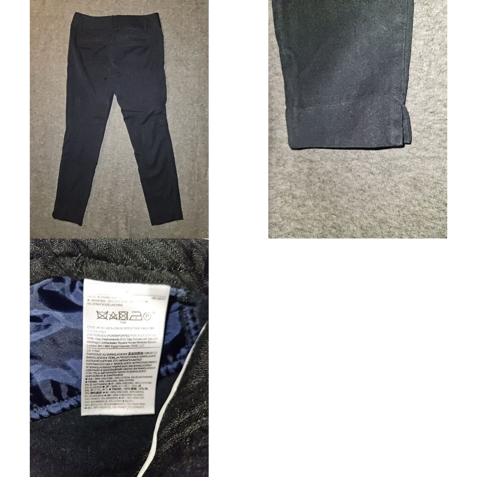 Banana Republic Banana REpublic Jackson Fit Pants Women's 2 Navy Blue Low Rise Workwear Preppy Size 26" / US 2 / IT 38 - 8 Thumbnail