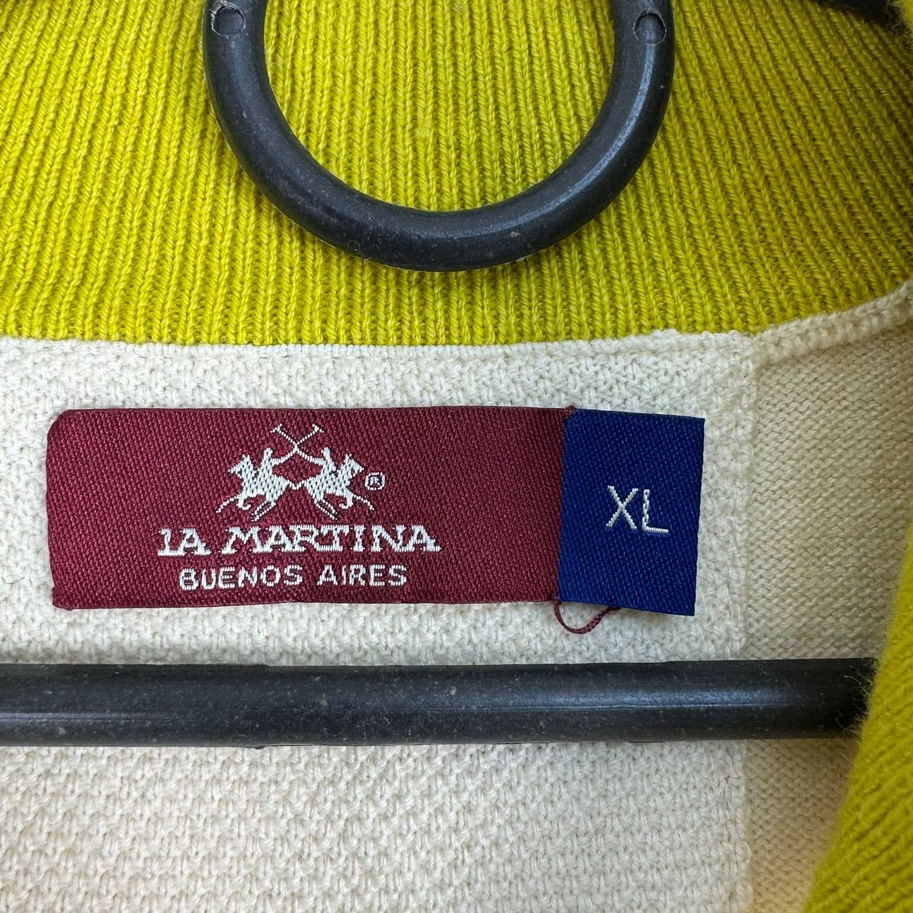 La Martina La Martina Half Zip Cashmere #2 Blend Cream Pullover XL Size US XL / EU 56 / 4 - 5 Thumbnail