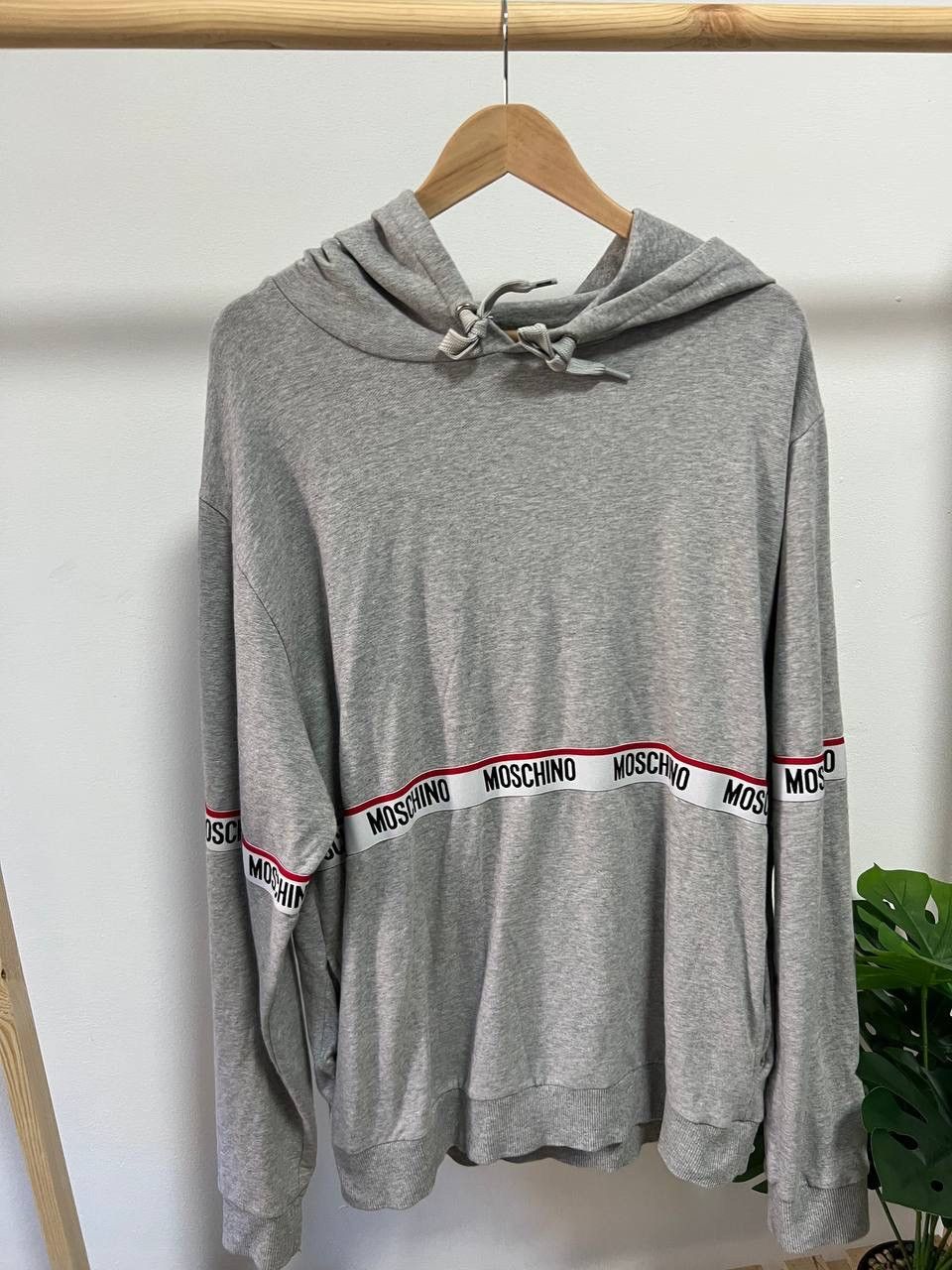 Moschino Moschino Stripes Grey Hoodie Sweatshirt XL Size US XL / EU 56 / 4 - 6 Thumbnail