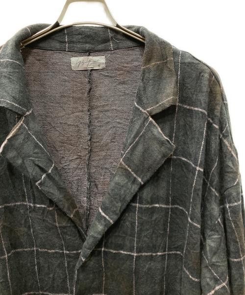 Yohji Yamamoto Yohji Yamamoto pour homme 20AW Dyed Check Gown Coat Size US L / EU 52-54 / 3 - 4 Thumbnail
