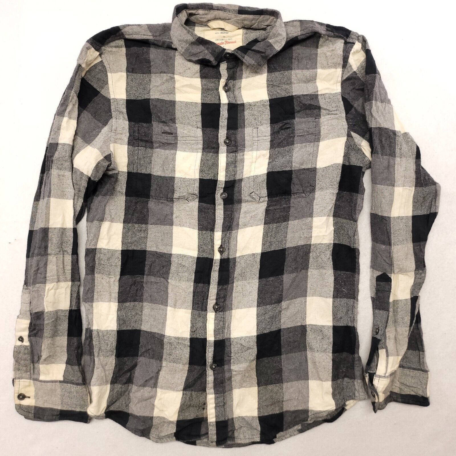 Urban Pipeline Urban Pipeline Gingham Flannel Shirt Mens Size Small S Gray Size US S / EU 44-46 / 1 - 2 Thumbnail